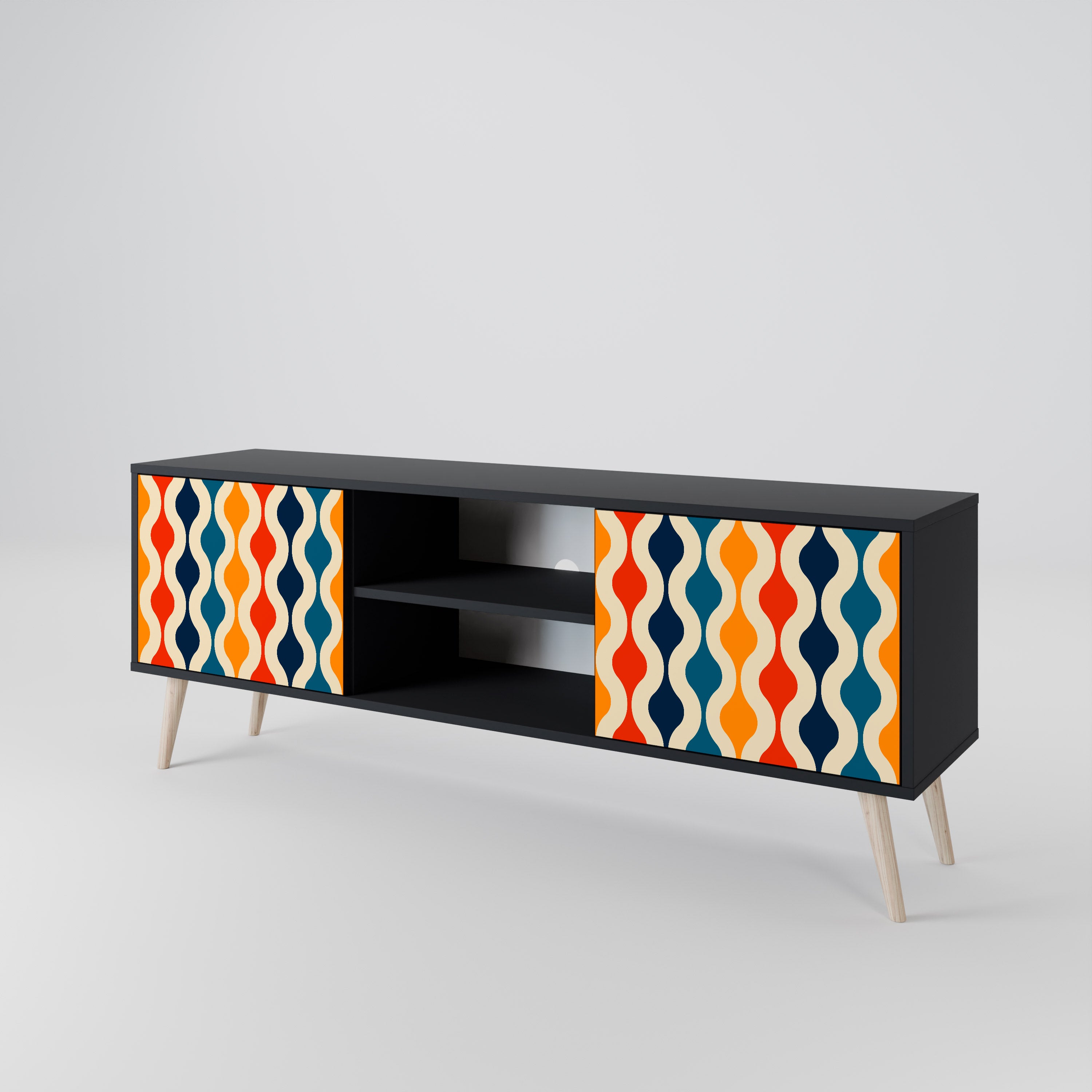 COLORFUL NOSTALGIA 2-Door TV Cabinet