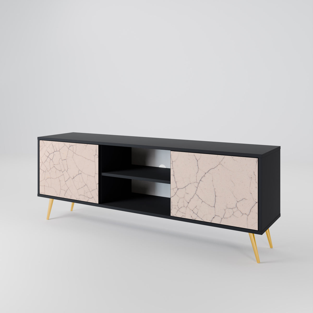 CERAMIC TEXTURE Dvoudveřový TV stolek
