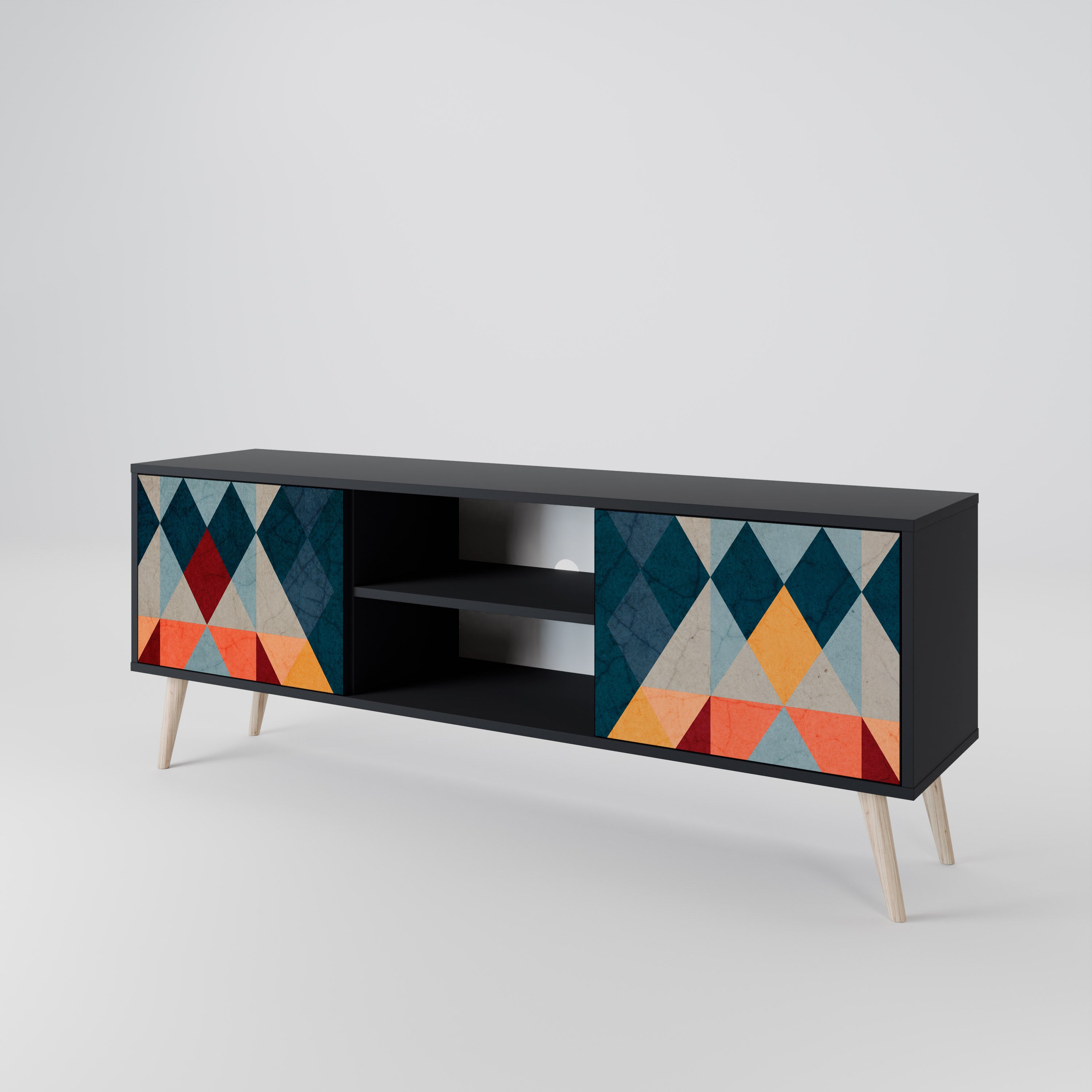 CRACKED ILLUSION 2-Door TV Cabinet