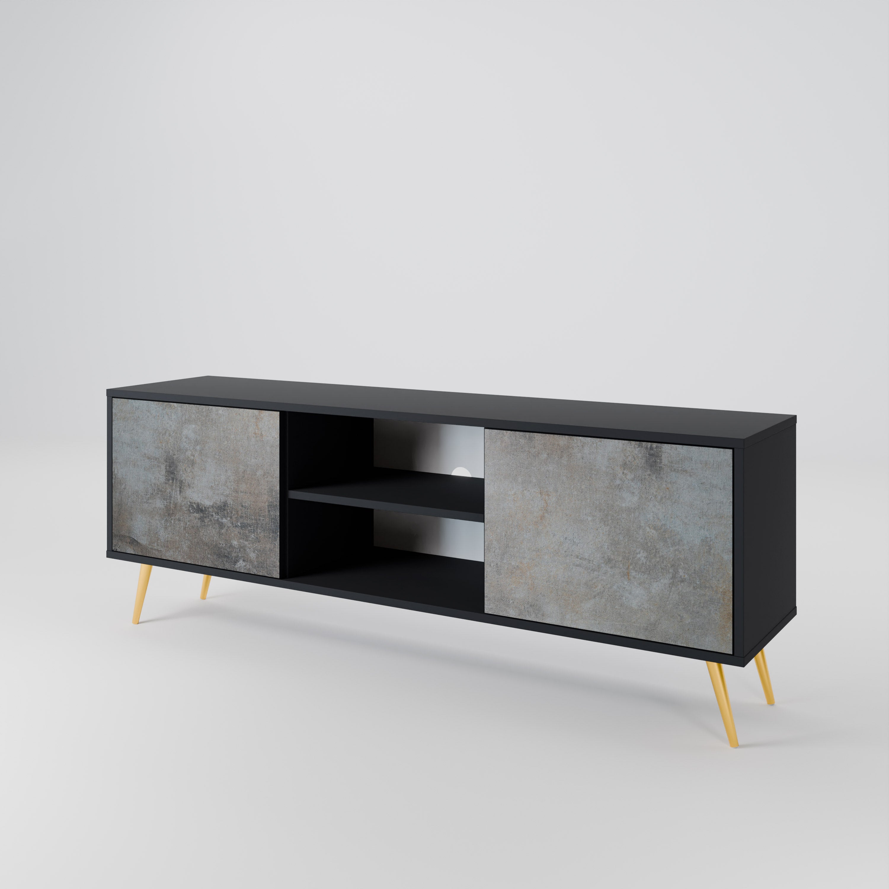 CONCRETE WALL 2-Door TV Cabinet