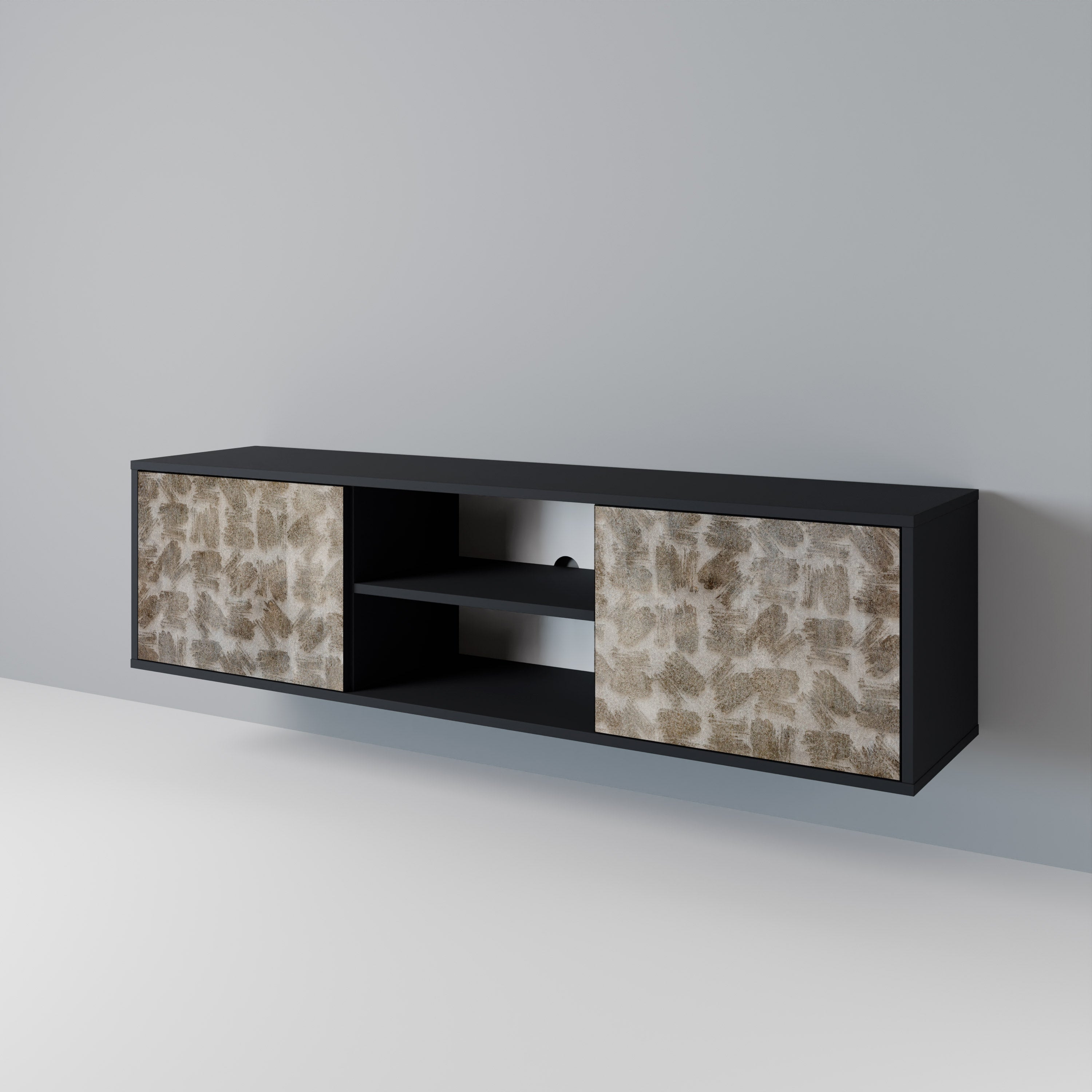 SLIGHTLY BLURRED 2-Door TV Cabinet