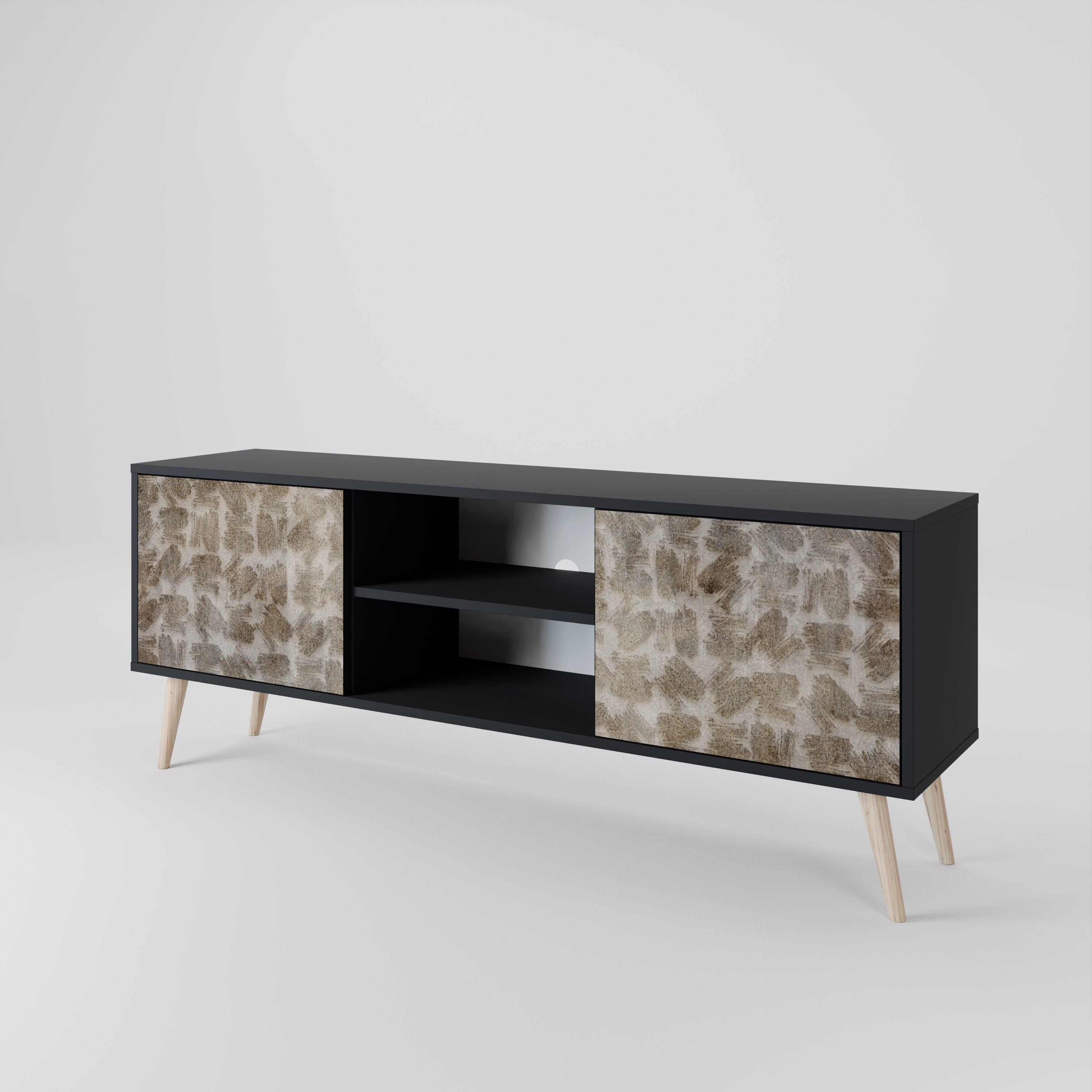 SLIGHTLY BLURRED 2-Door TV Cabinet