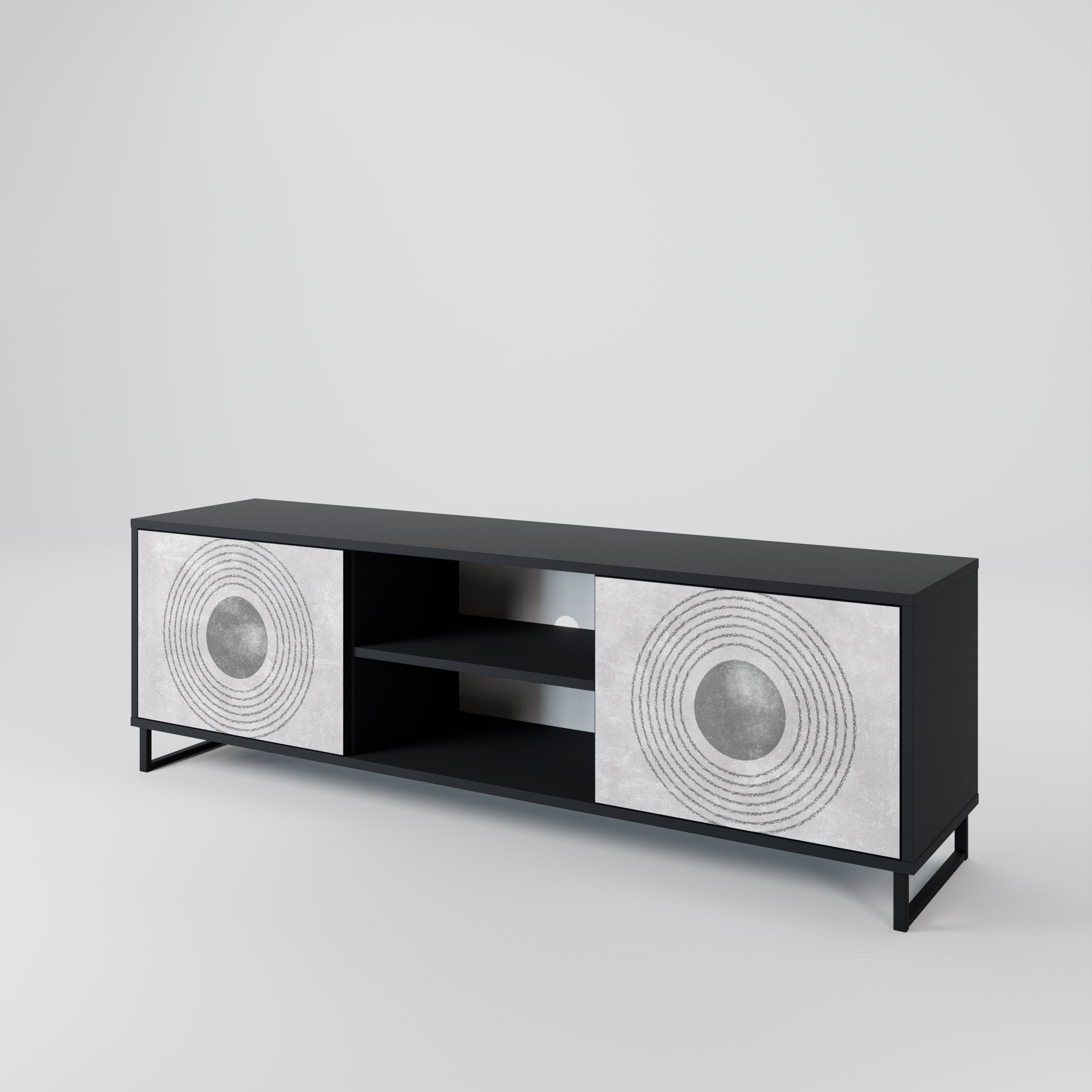SOLID CIRCLES 2-Door TV Cabinet