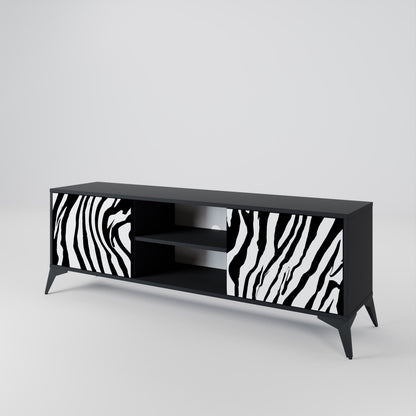 SPLENDID ZEBRA Dvoudveřový TV stolek