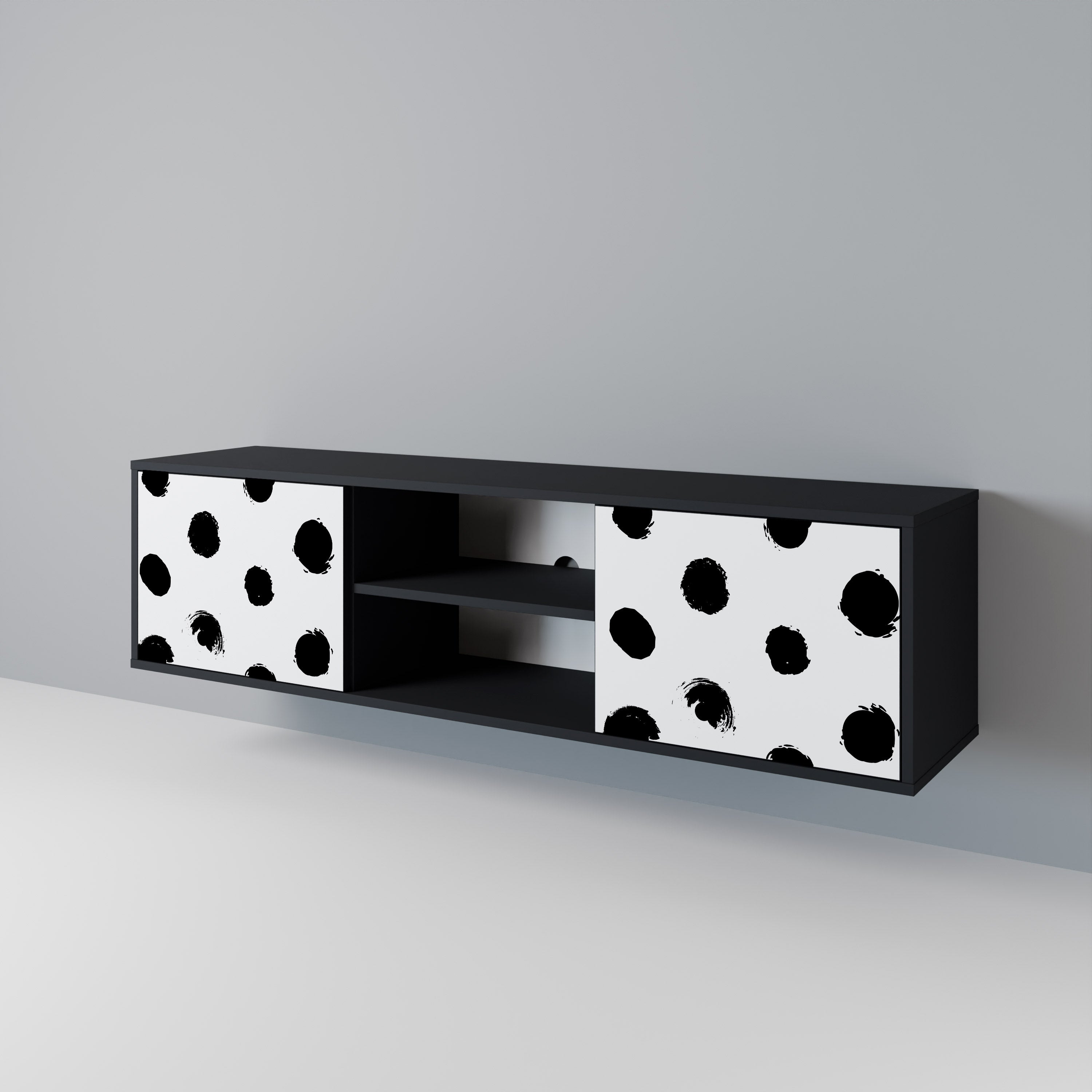 SLIPPING MINUTES 2-Door TV Cabinet