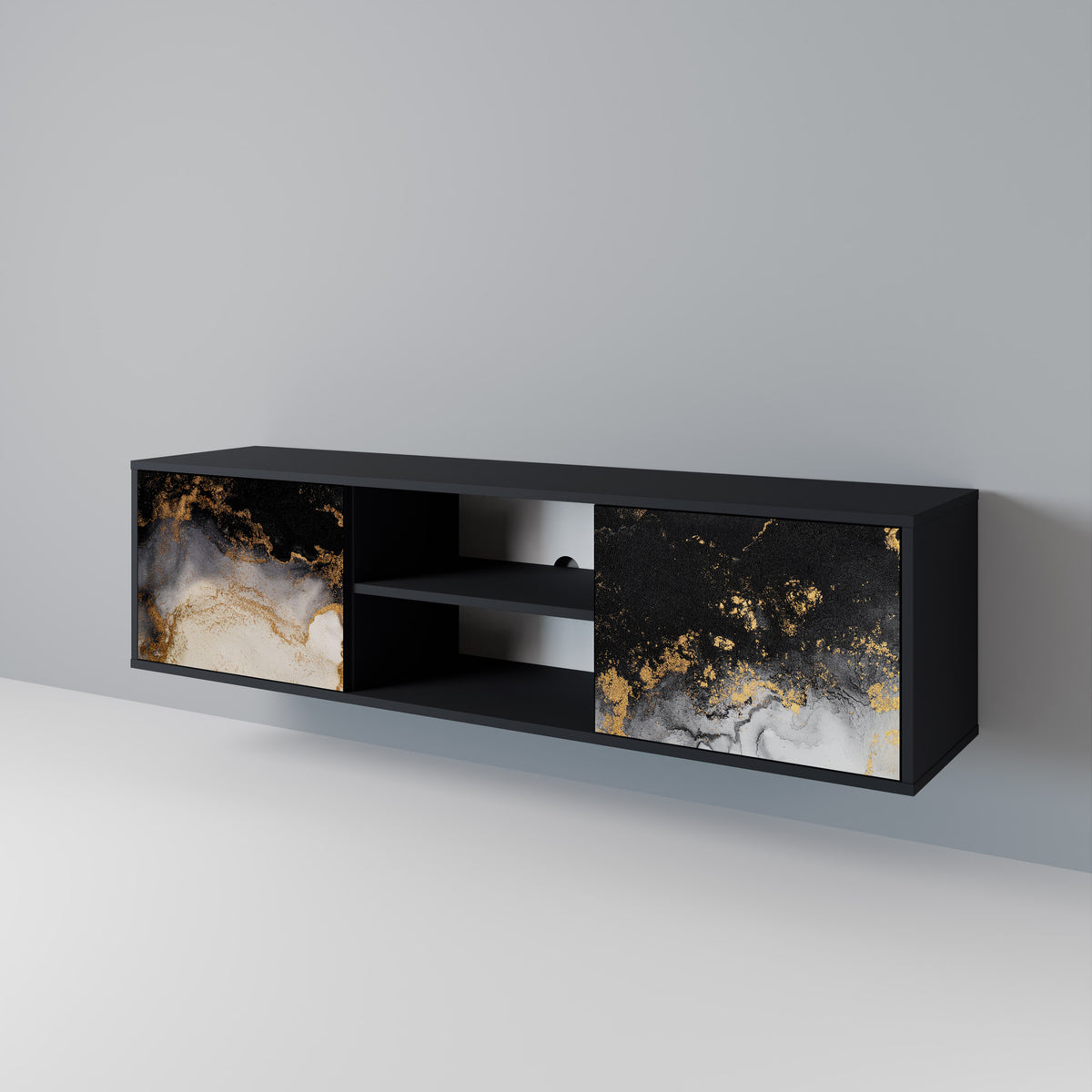 MARBLE OF TOMMORROW Dvoudveřový TV stolek