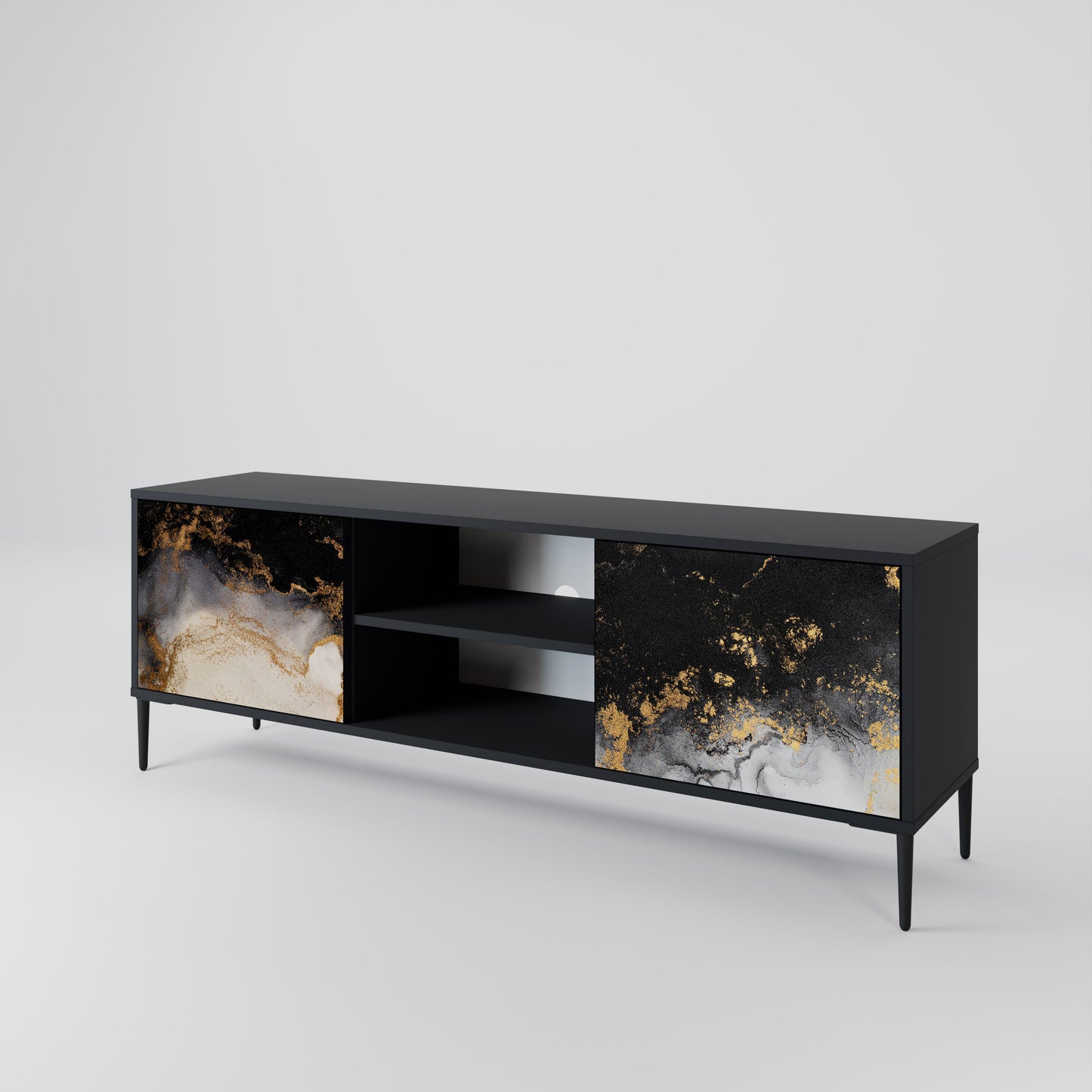 MARBLE OF TOMMORROW Dvoudveřový TV stolek