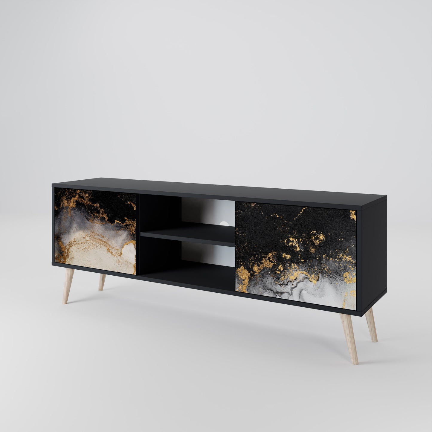 MARBLE OF TOMMORROW Dvoudveřový TV stolek