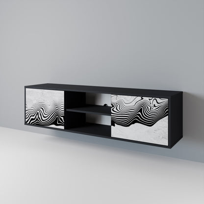 MONOCHROME MIRAGE Dvoudveřový TV stolek