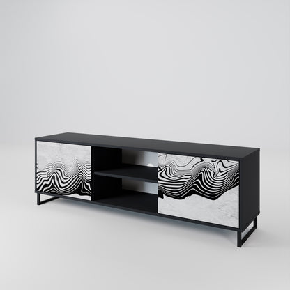 MONOCHROME MIRAGE Dvoudveřový TV stolek