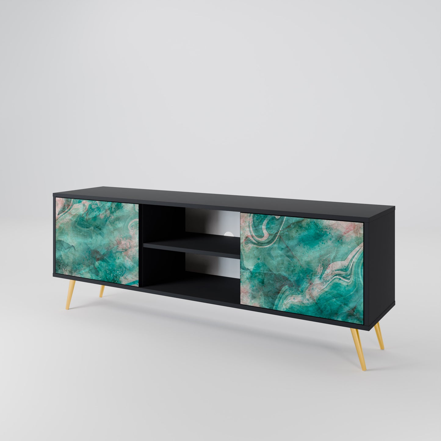 ABSTRACT ALCHEMY Dvoudveřový TV stolek