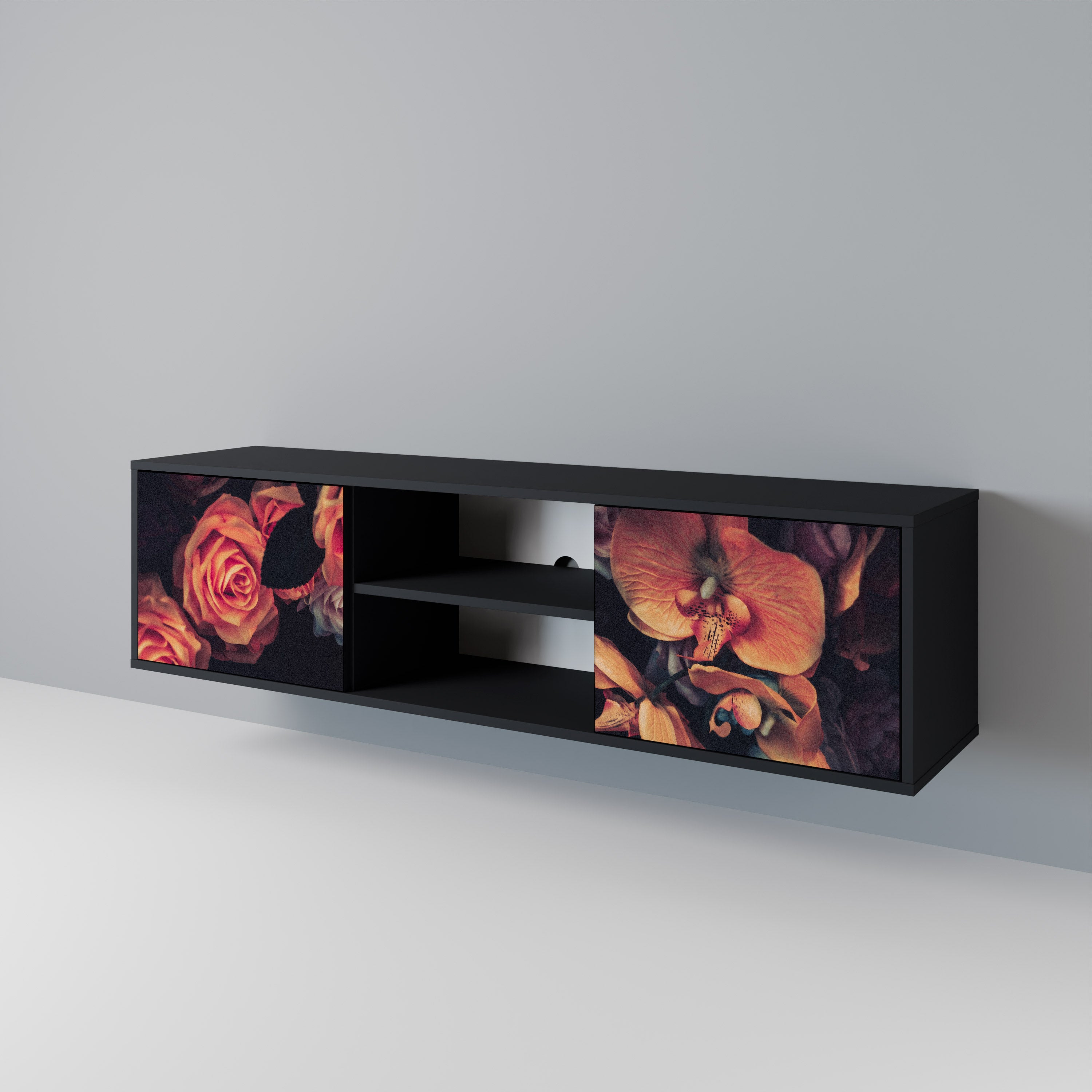 NEVERENDING BLOOM 2-Door TV Cabinet