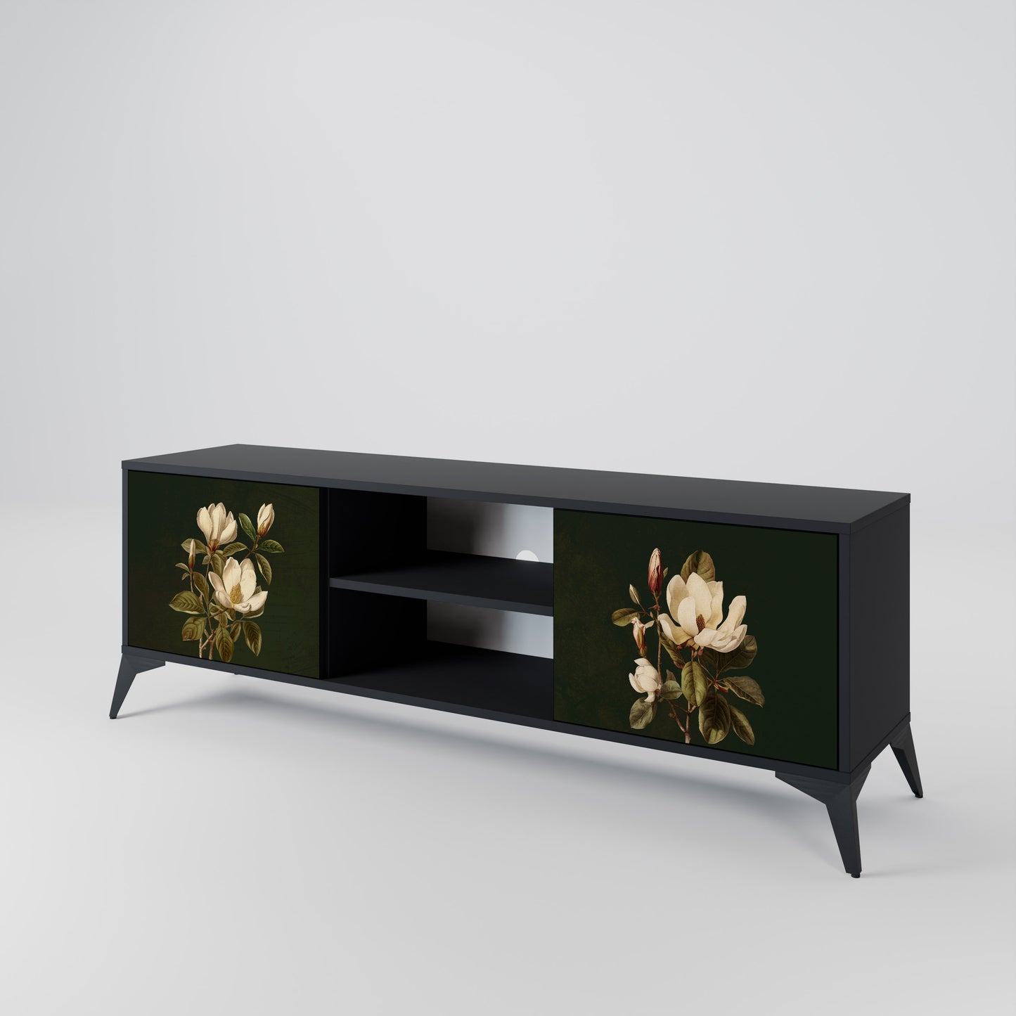 FLORAL NOIR Dvoudveřový TV stolek