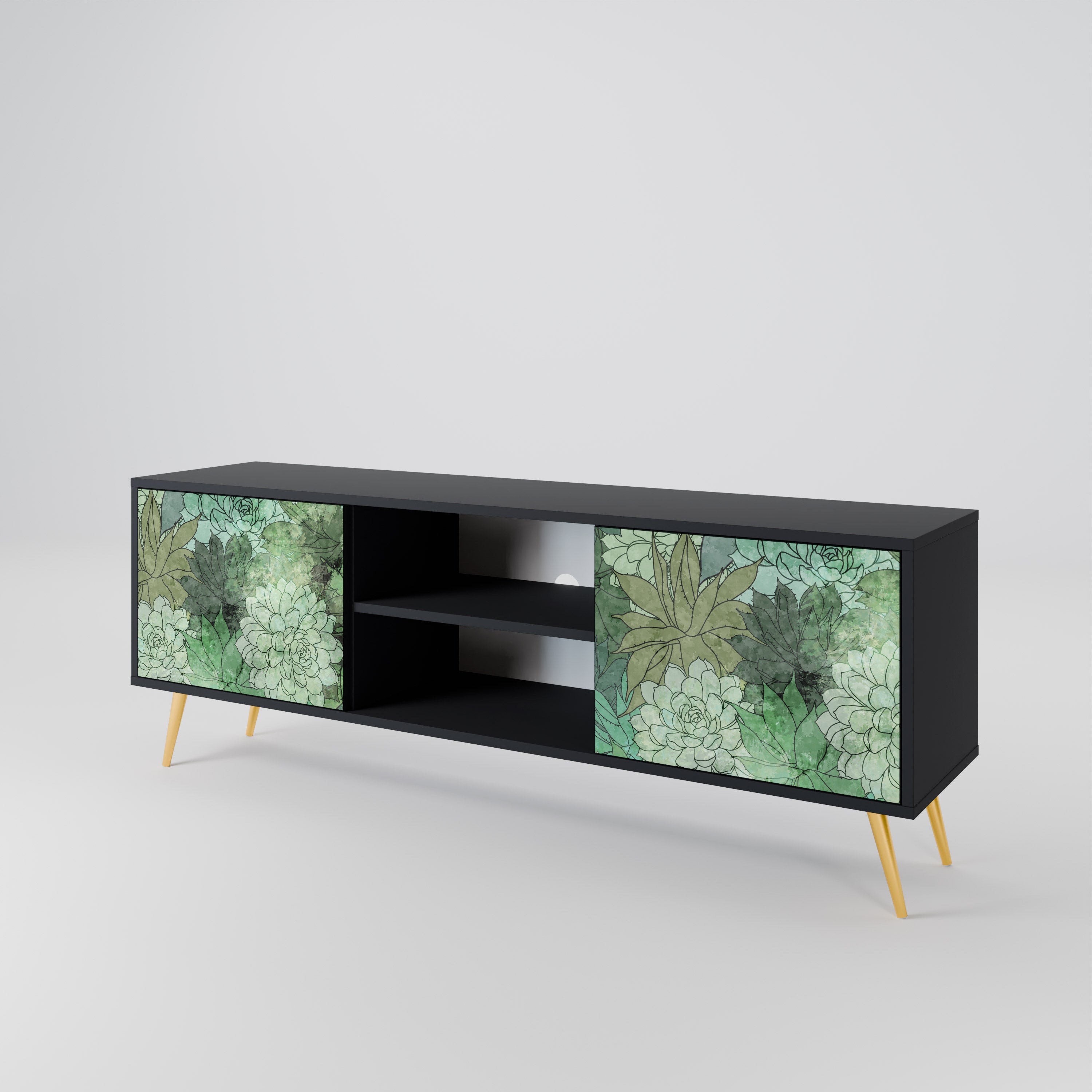 SUCCULENT CLUSTER 2-Door TV Cabinet