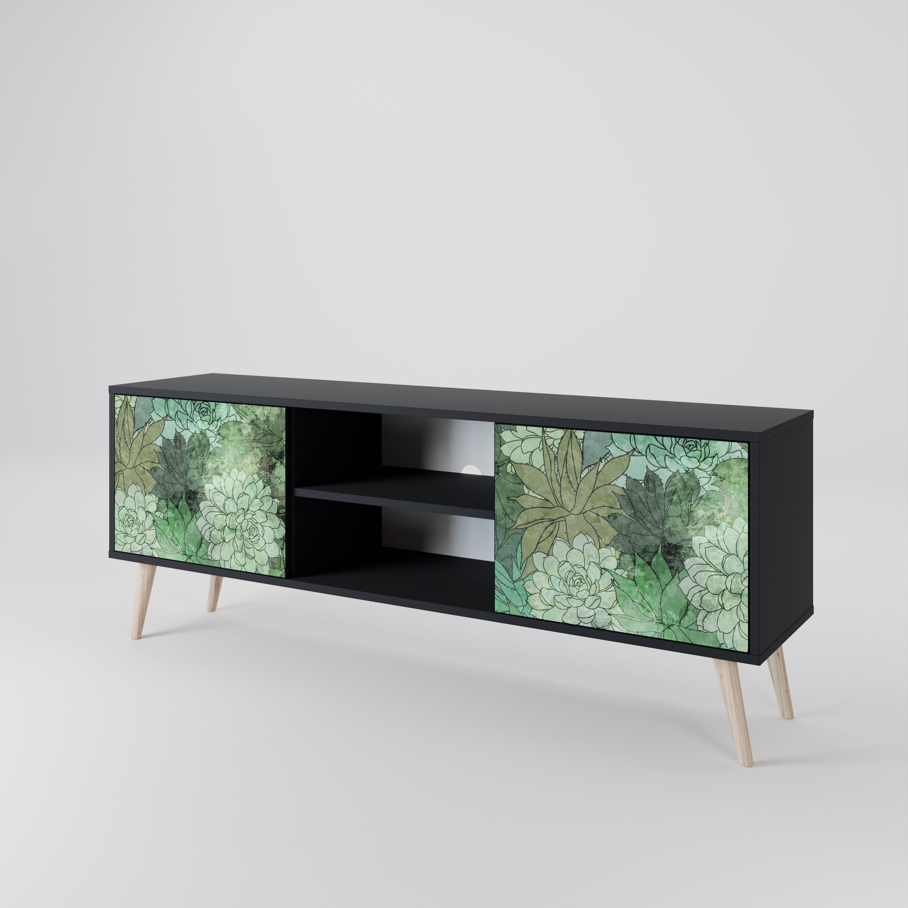 SUCCULENT CLUSTER 2-Door TV Cabinet