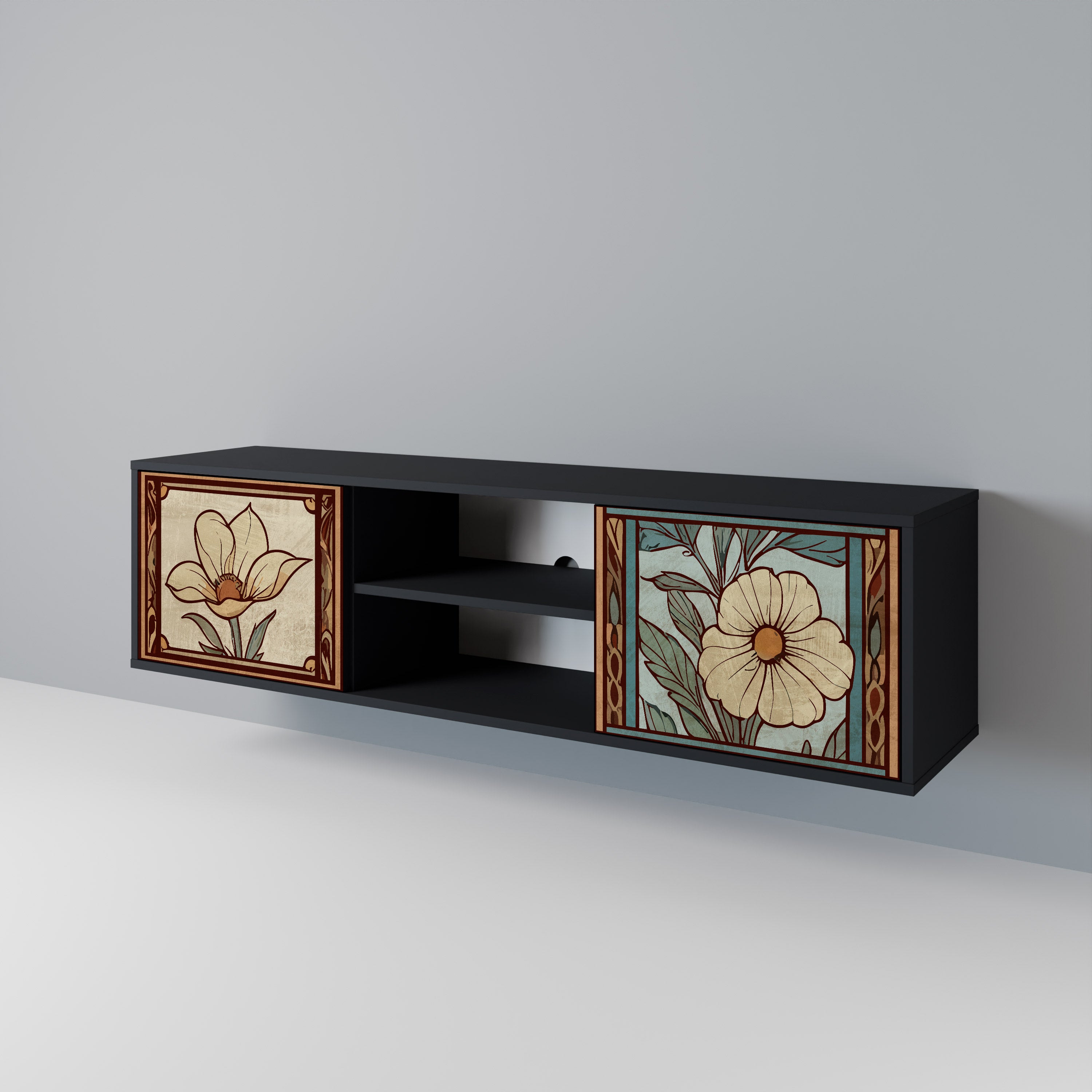 TIMELESS FLORA 2-Door TV Cabinet