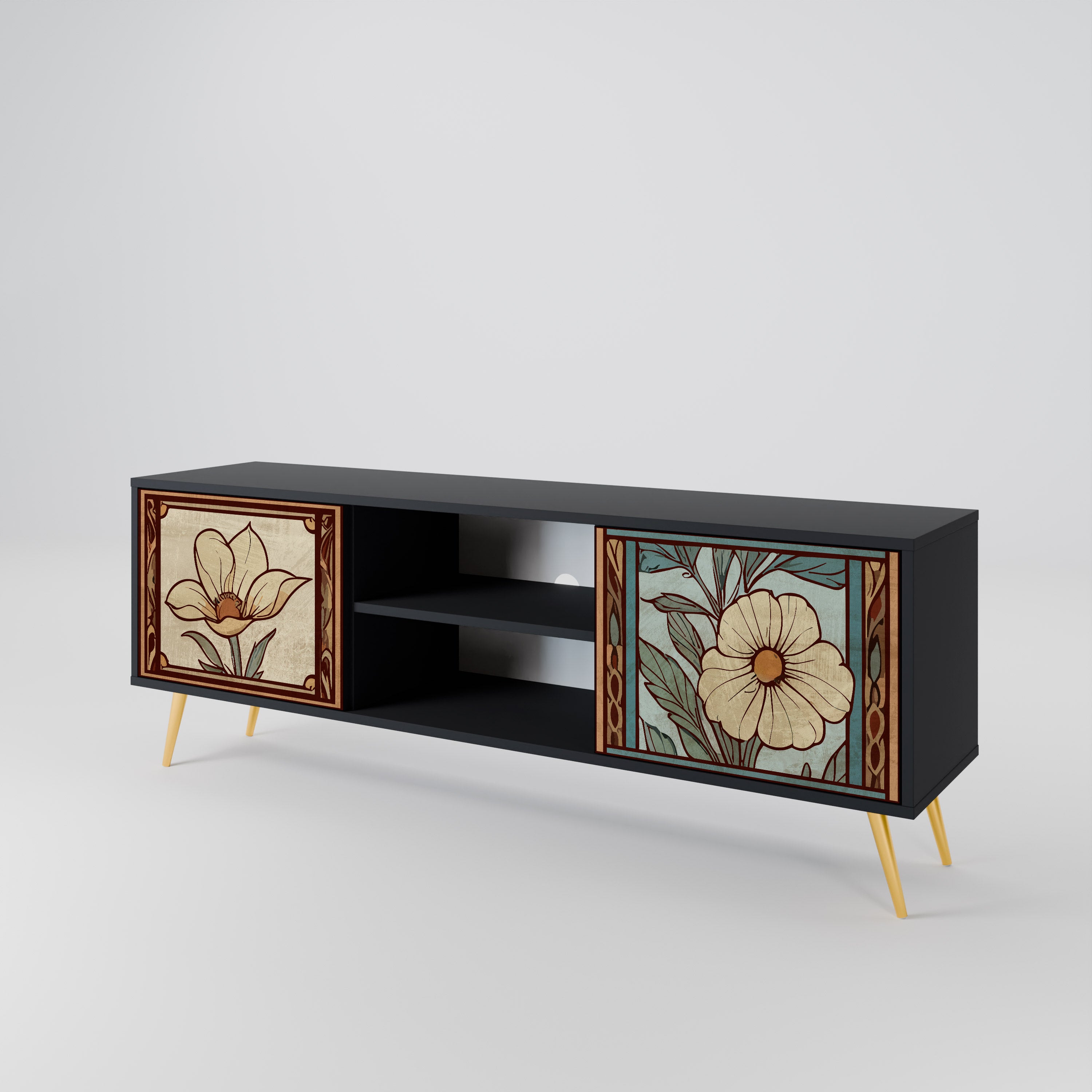 TIMELESS FLORA 2-Door TV Cabinet
