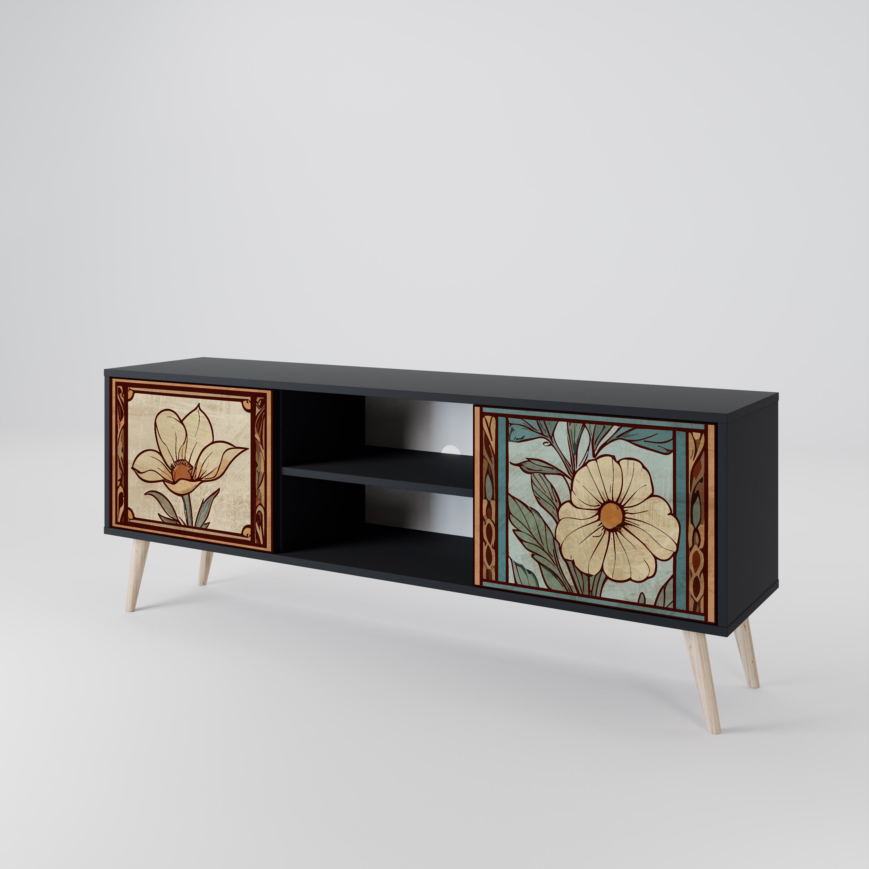 TIMELESS FLORA 2-Door TV Cabinet
