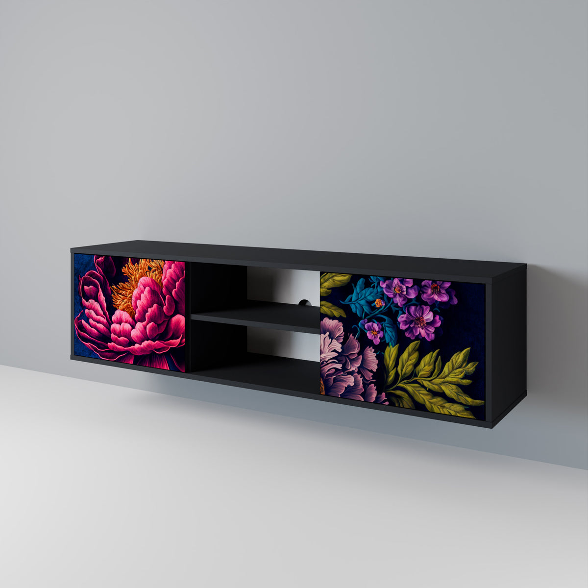 BLOOMING ELEGANCE Dvoudveřový TV stolek