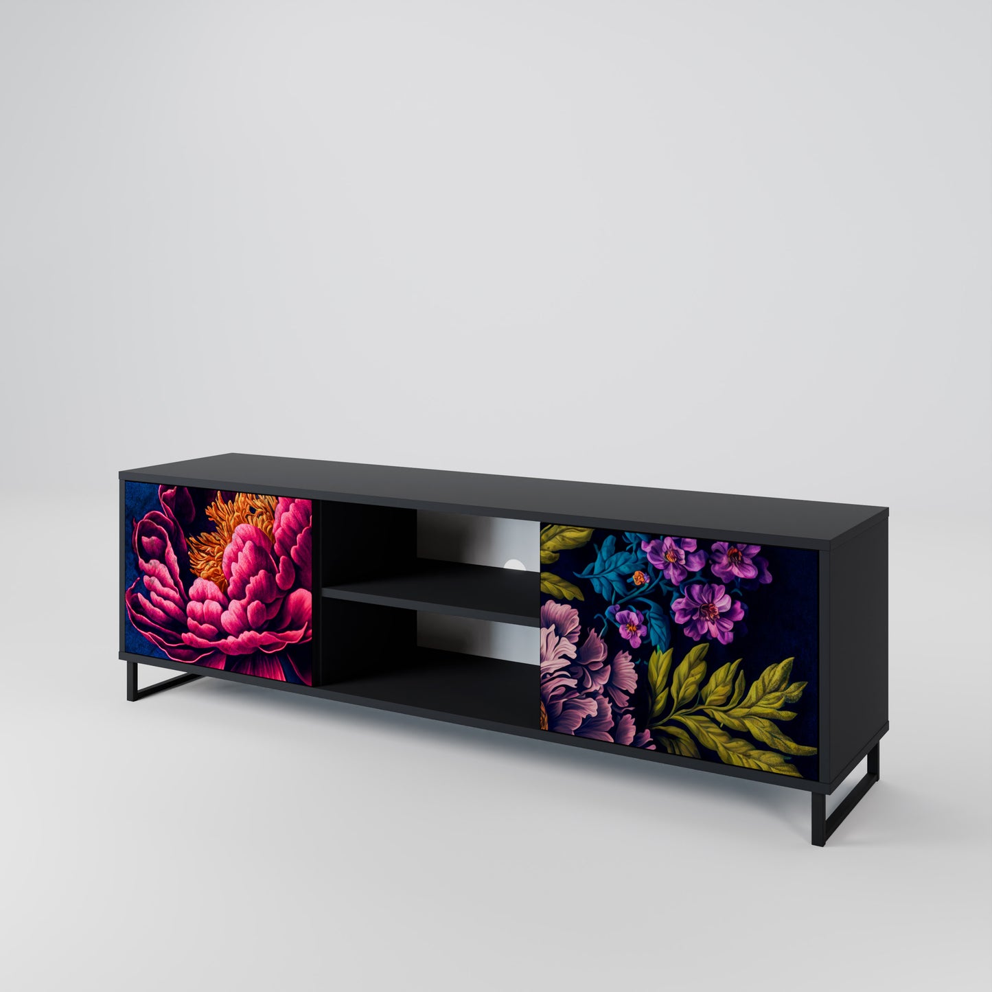 BLOOMING ELEGANCE Dvoudveřový TV stolek