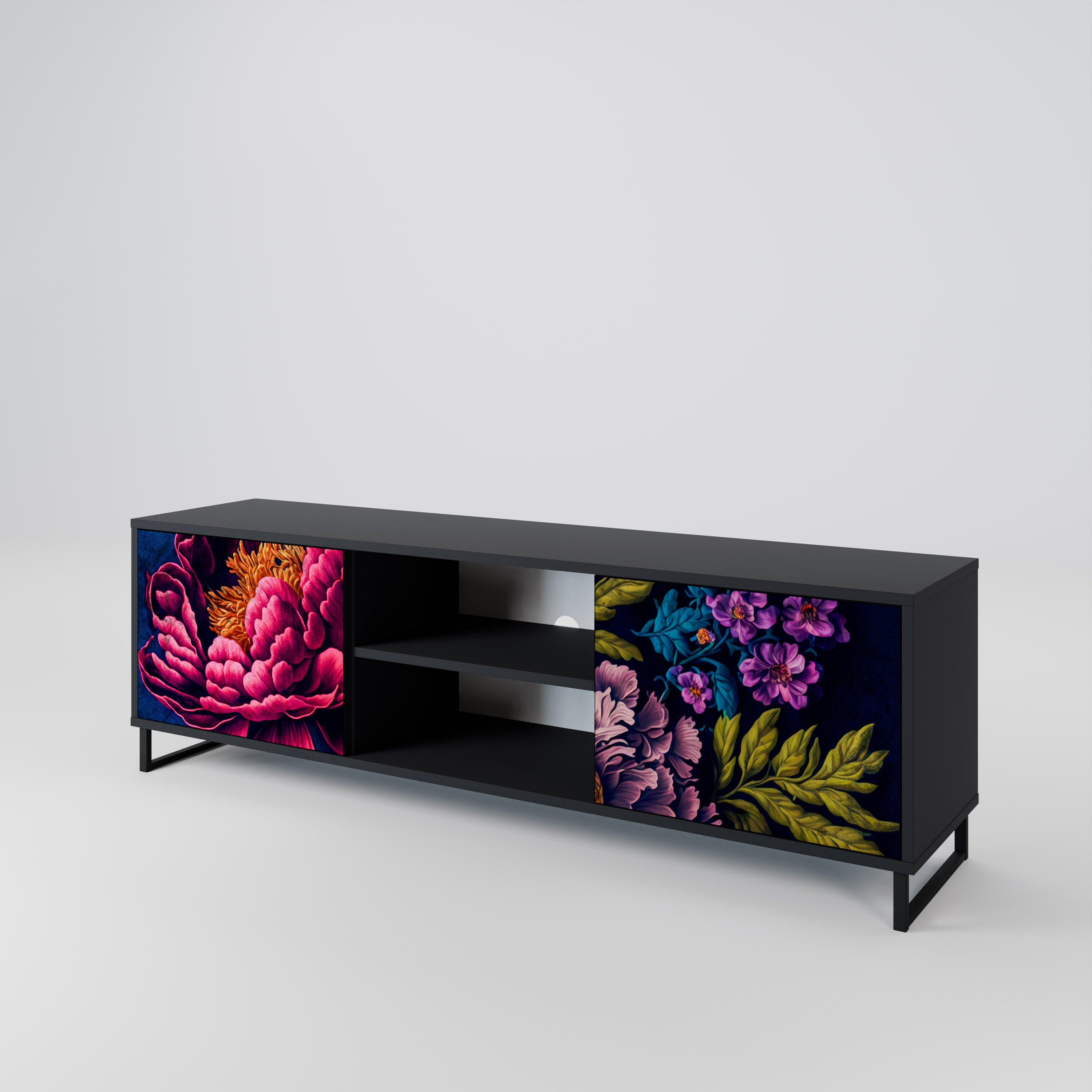 BLOOMING ELEGANCE 2-Door TV Cabinet