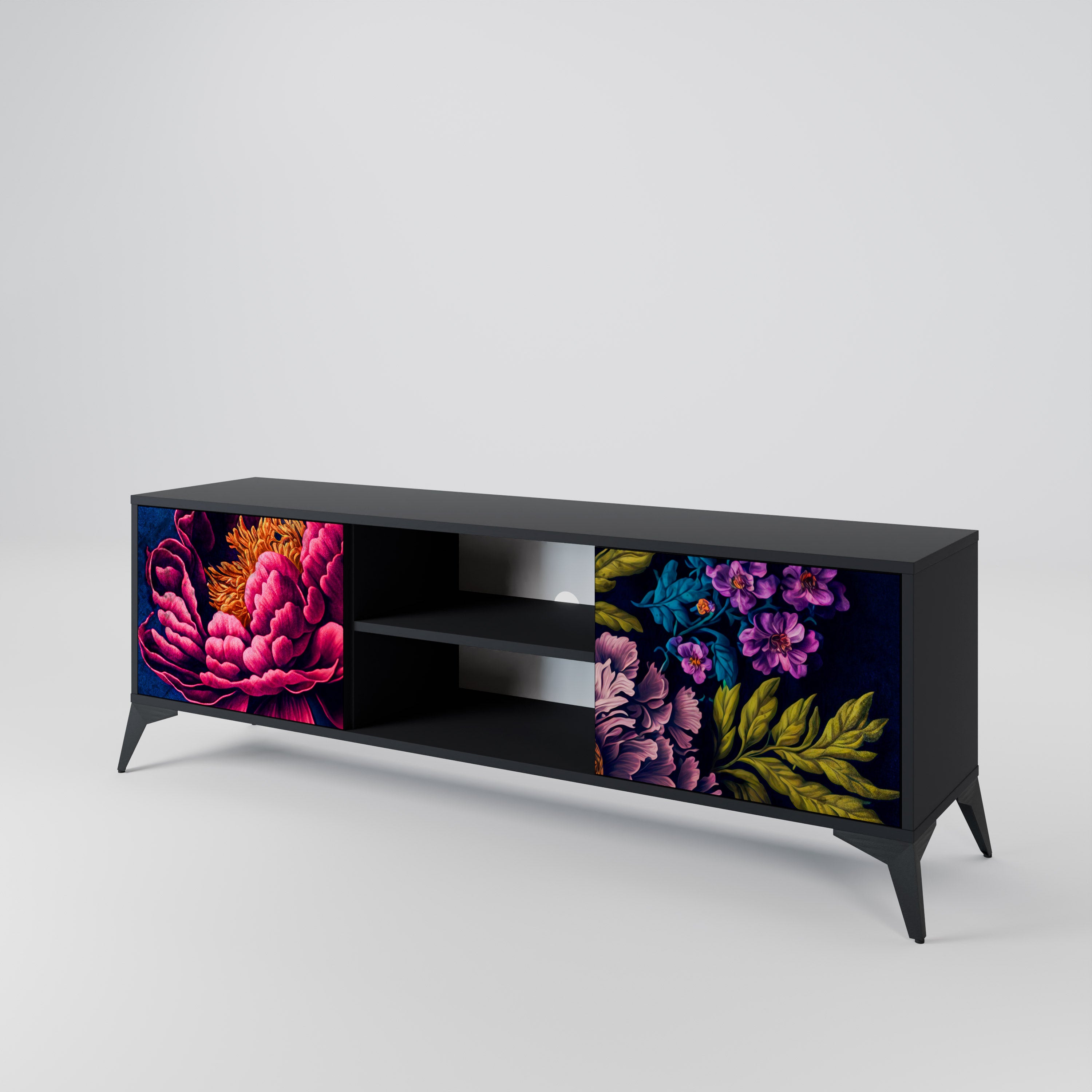 BLOOMING ELEGANCE 2-Door TV Cabinet