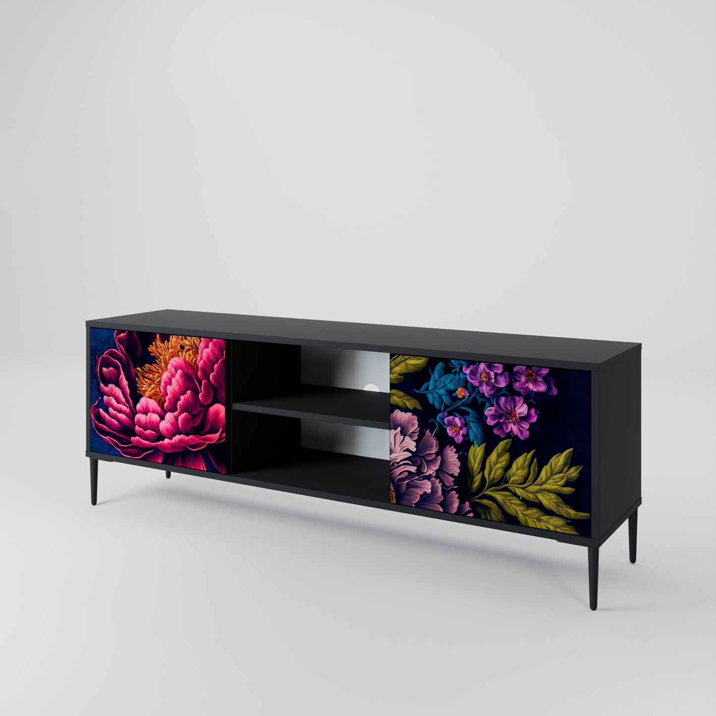 BLOOMING ELEGANCE Dvoudveřový TV stolek