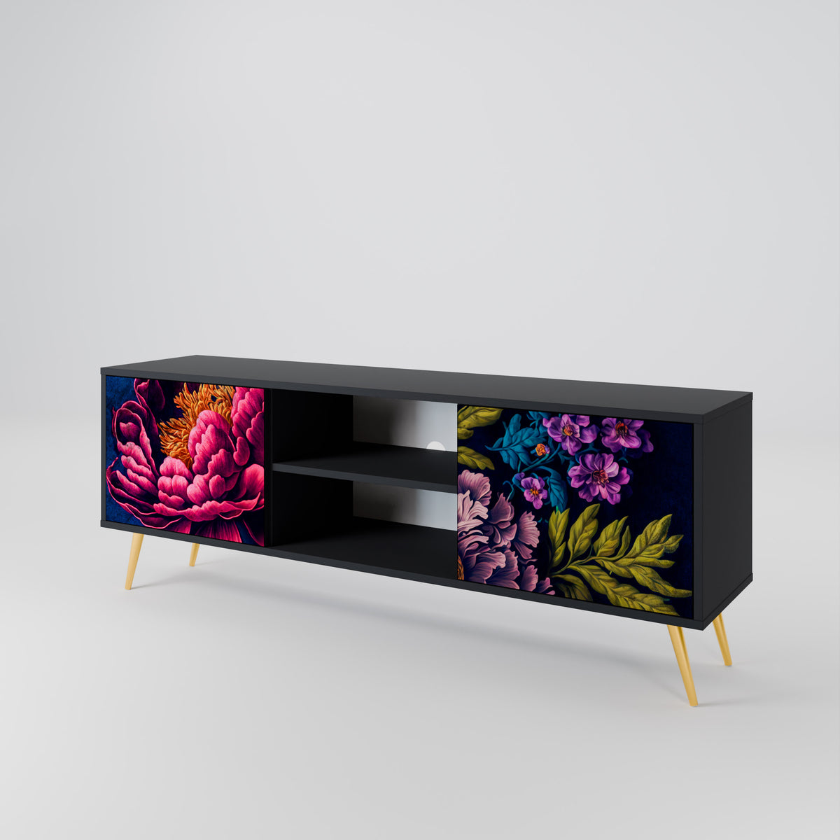 BLOOMING ELEGANCE Dvoudveřový TV stolek