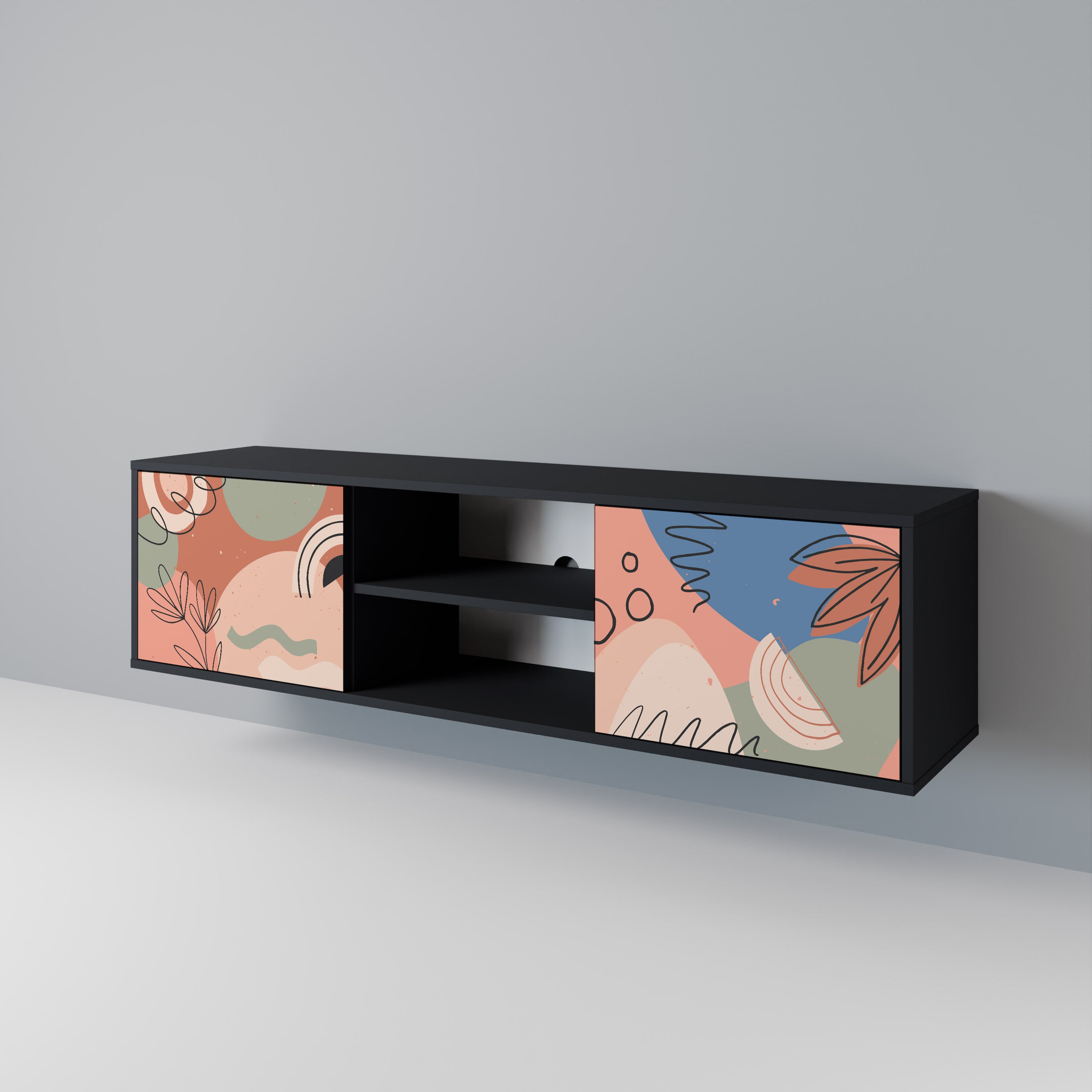 PASTEL DESTINY 2-Door TV Cabinet