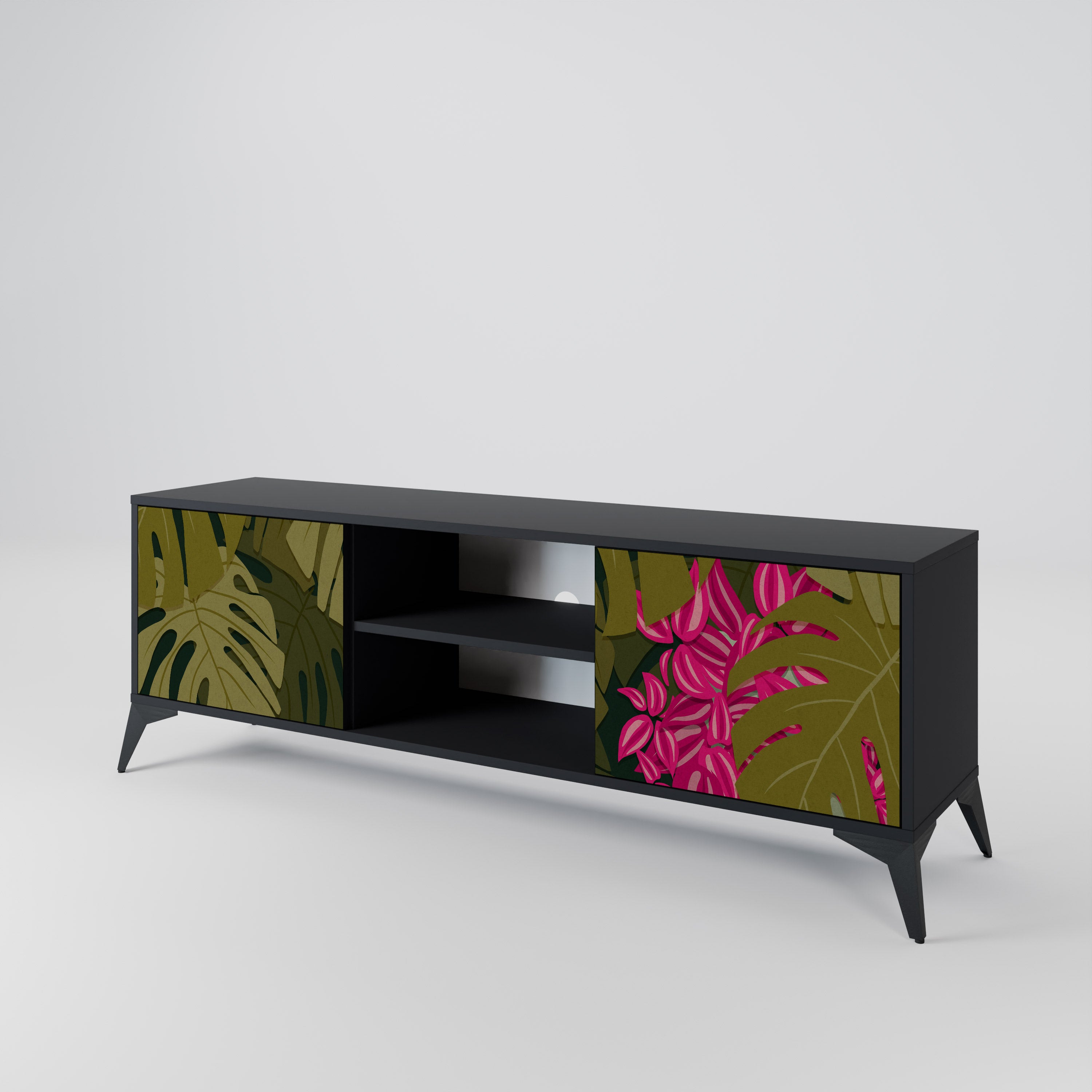 TROPICAL BEAUTY 2-Door TV Cabinet