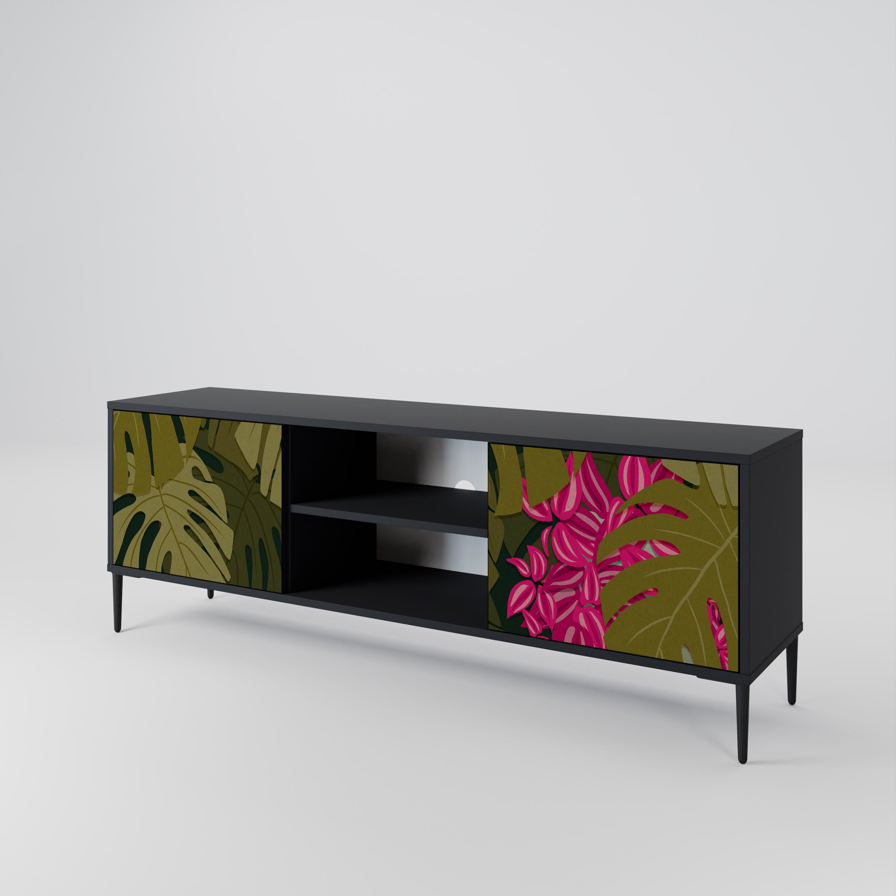 TROPICAL BEAUTY 2-Door TV Cabinet