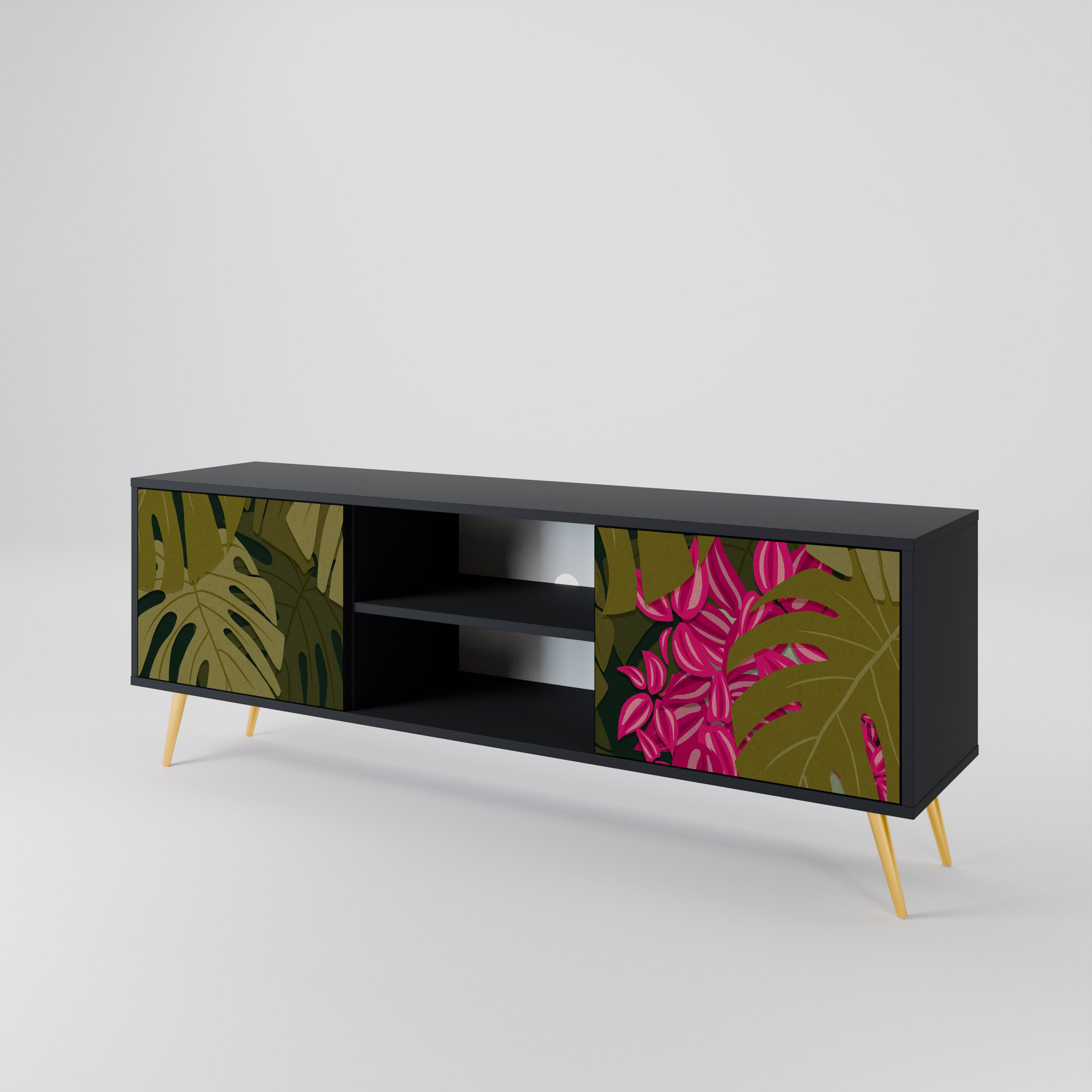 TROPICAL BEAUTY 2-Door TV Cabinet
