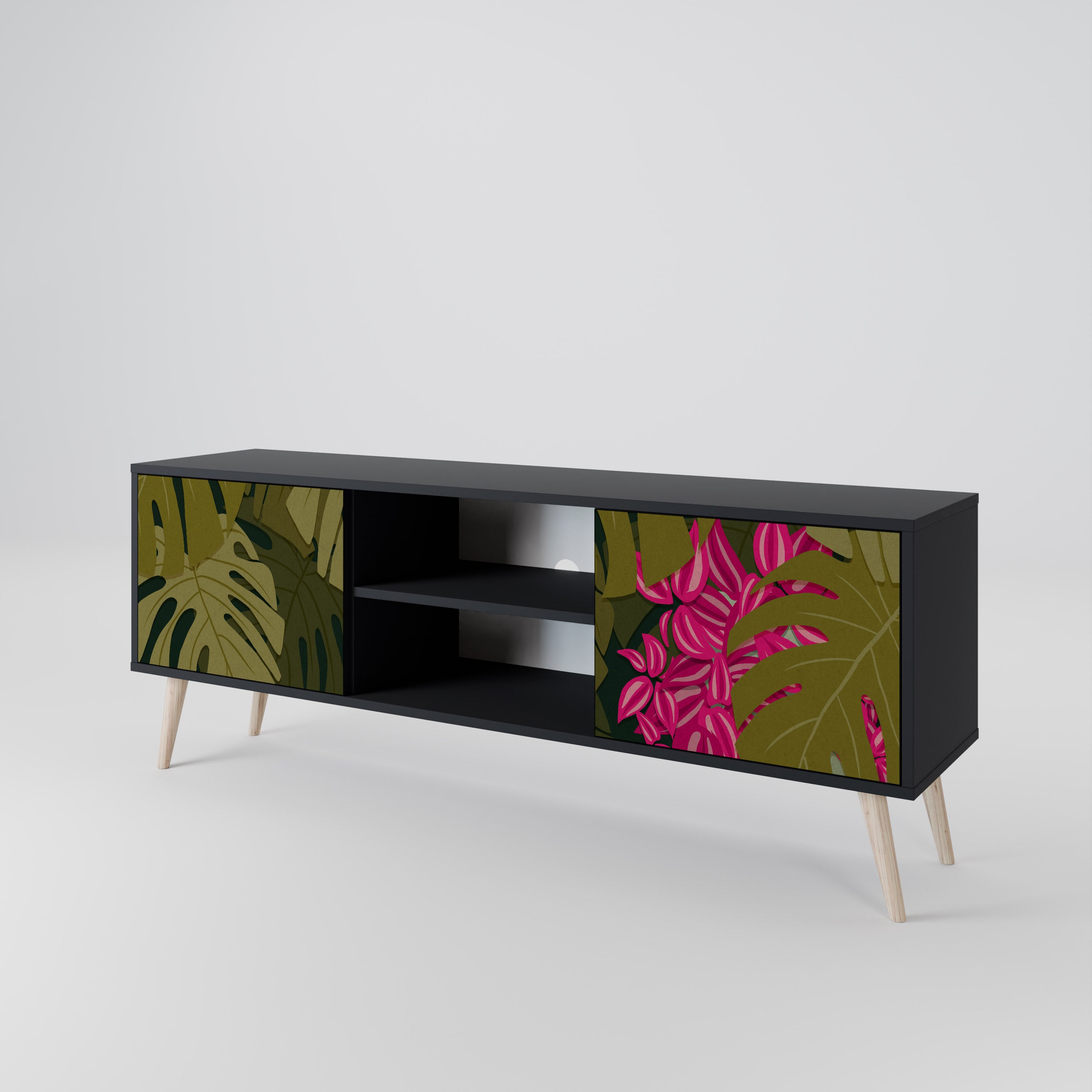 TROPICAL BEAUTY 2-Door TV Cabinet