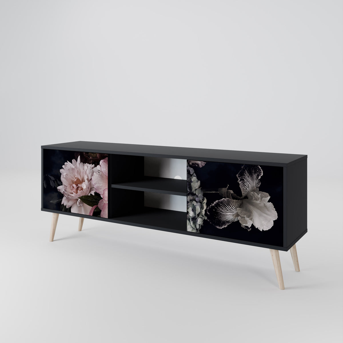 PURE BLOSSOM Dvoudveřový TV stolek