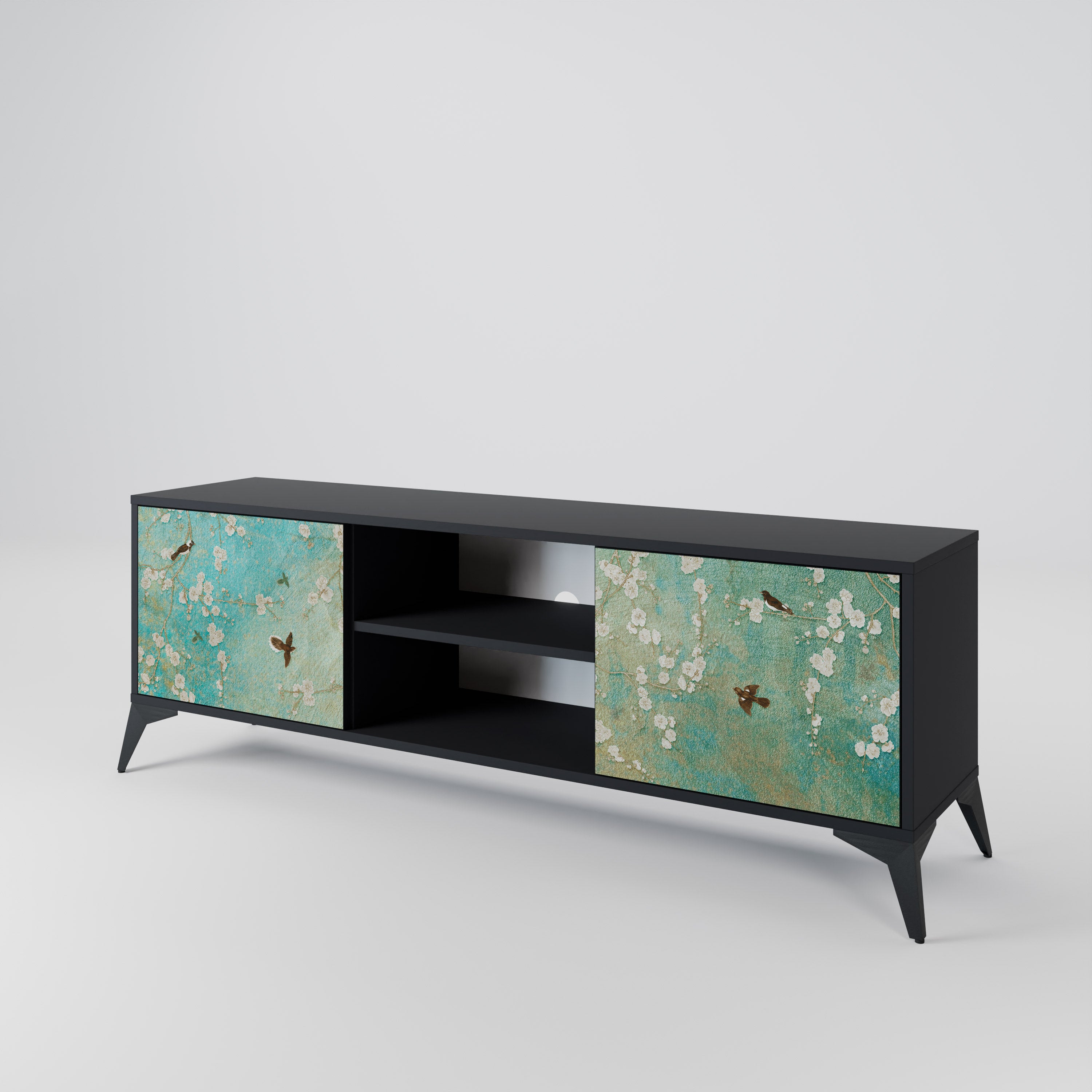 BLOOMING CHARM 2-Door TV Cabinet