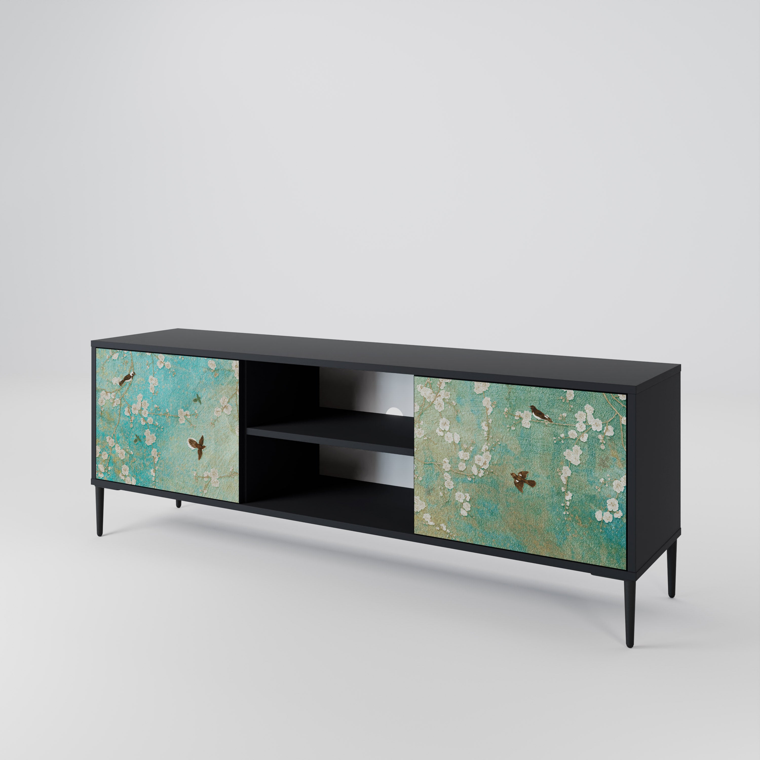 BLOOMING CHARM 2-Door TV Cabinet