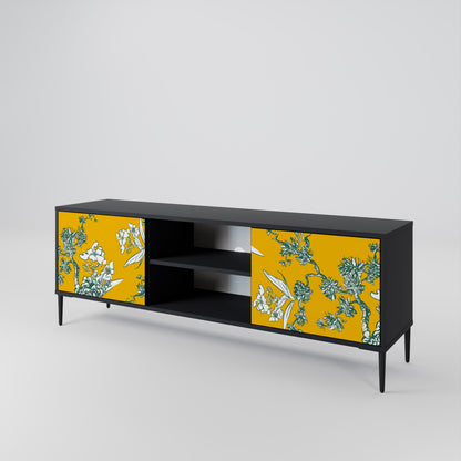 YELLOW CHINOISERIE Dvoudveřový TV stolek
