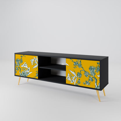 YELLOW CHINOISERIE Dvoudveřový TV stolek