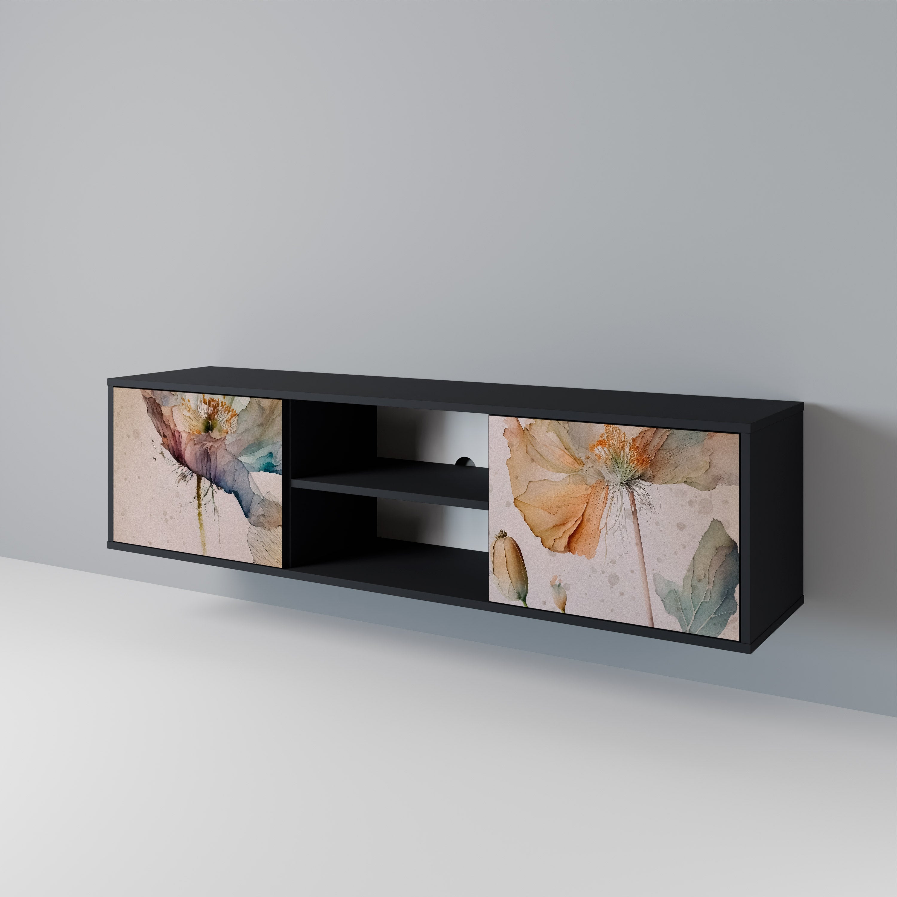 SOFTEN POPPY 2-Door TV Cabinet