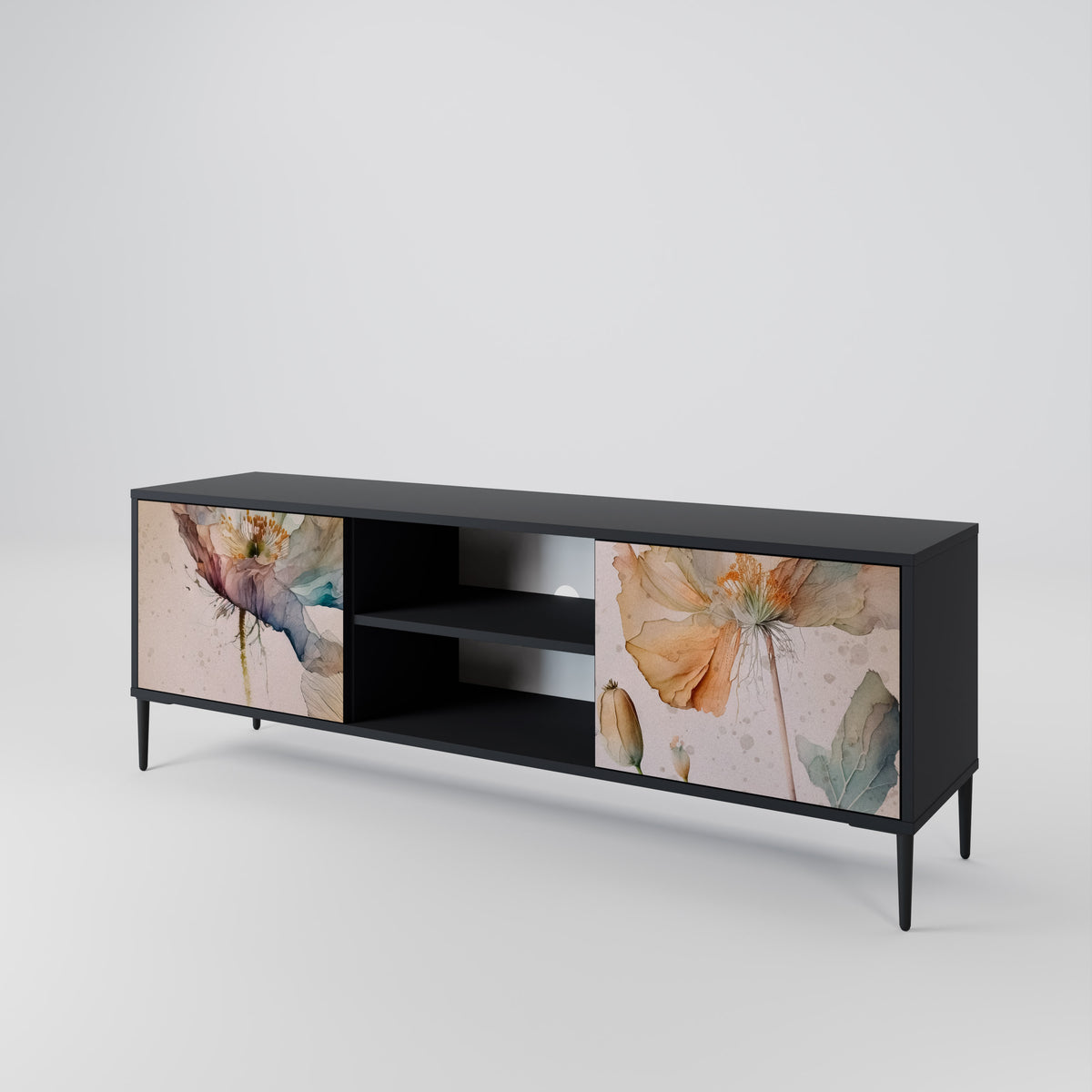 SOFTEN POPPY Dvoudveřový TV stolek