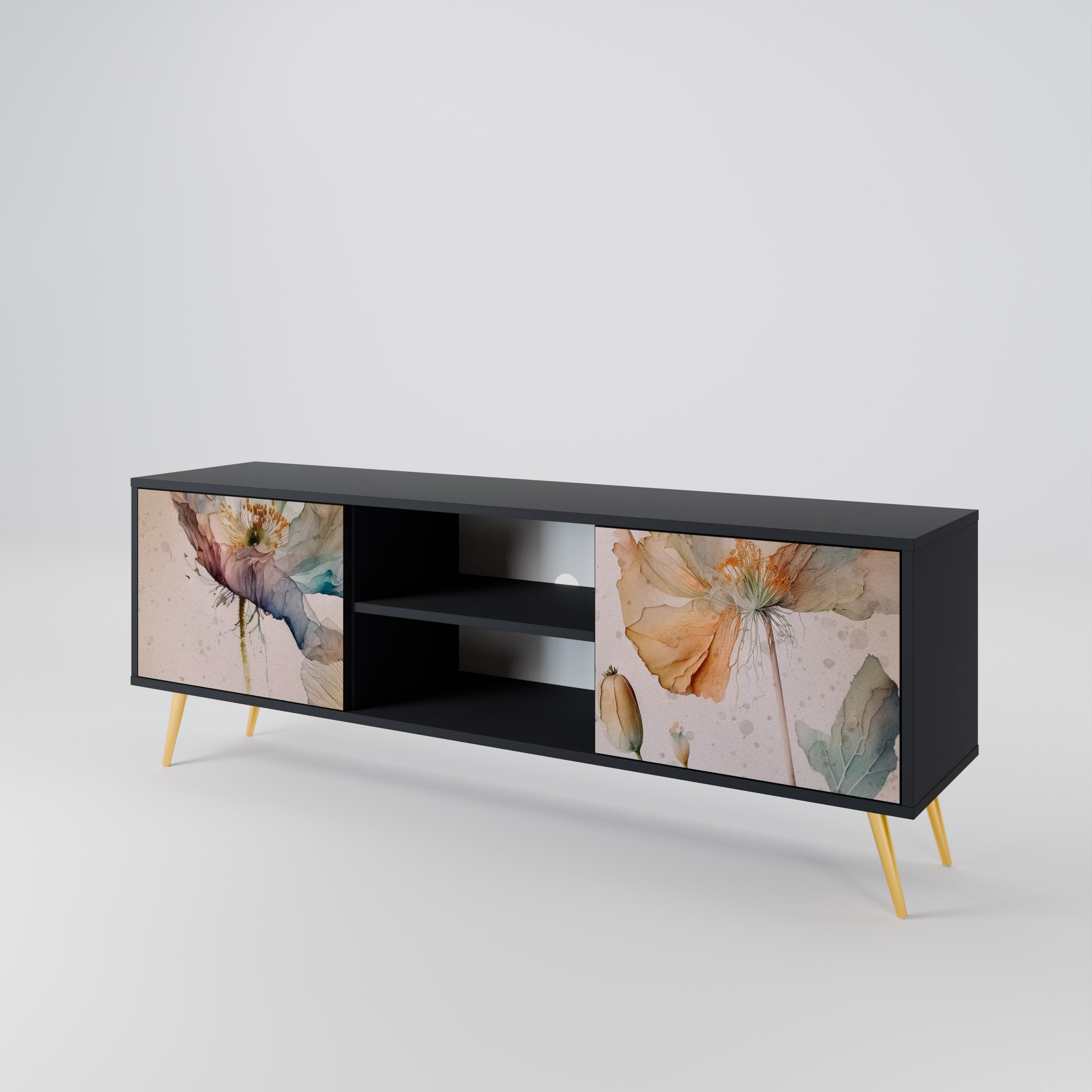 SOFTEN POPPY 2-Door TV Cabinet