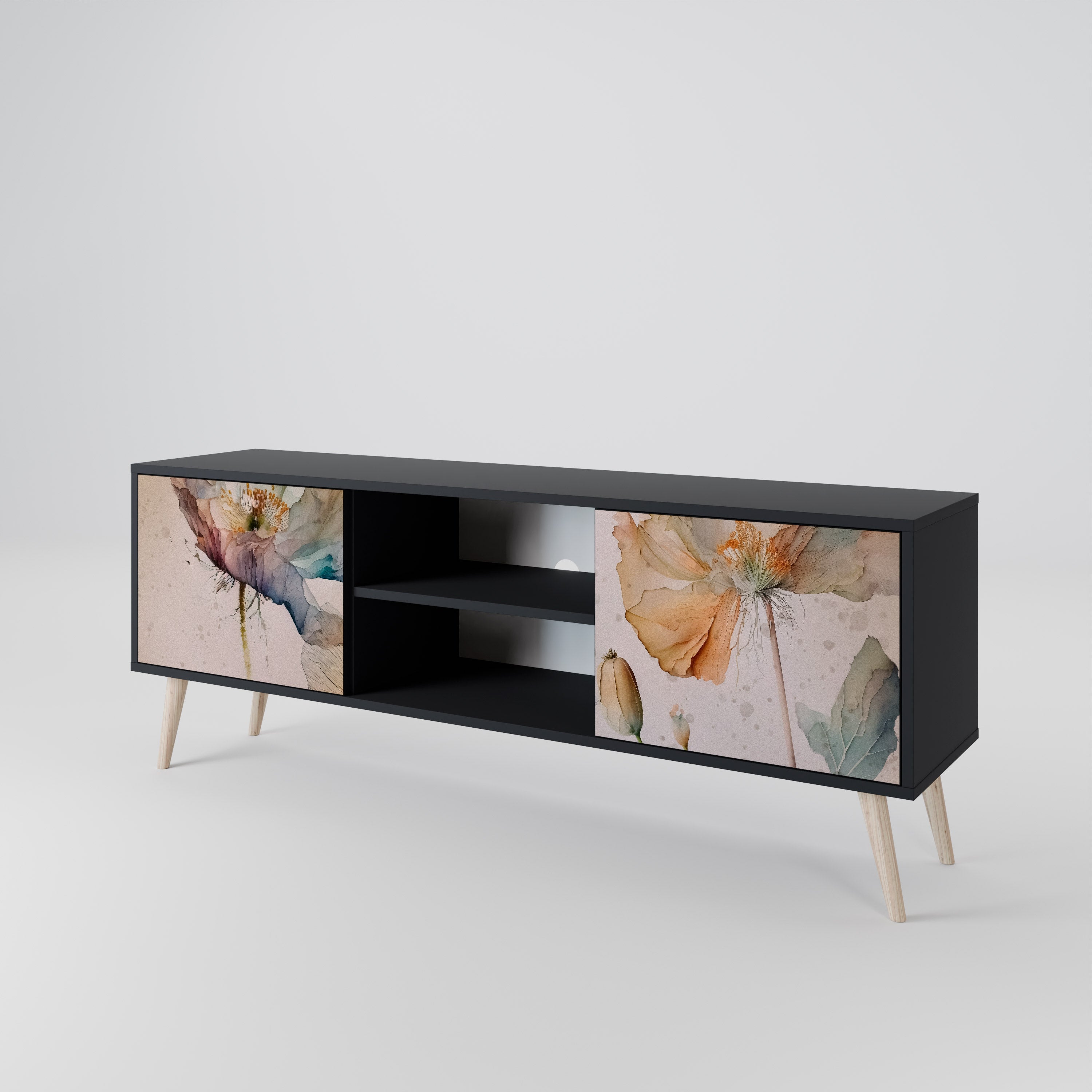 SOFTEN POPPY 2-Door TV Cabinet