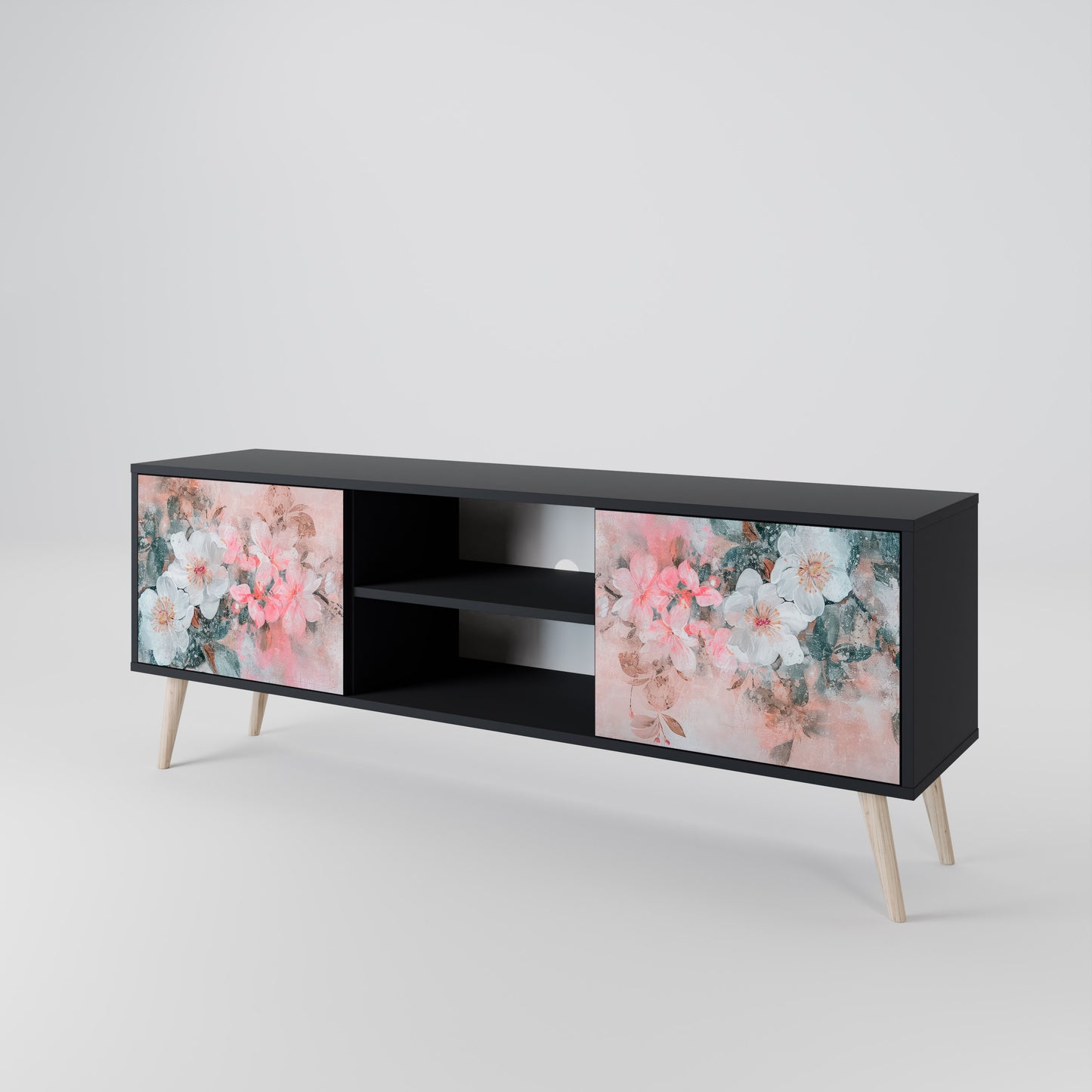 CHERRY BLOSSOM Dvoudveřový TV stolek