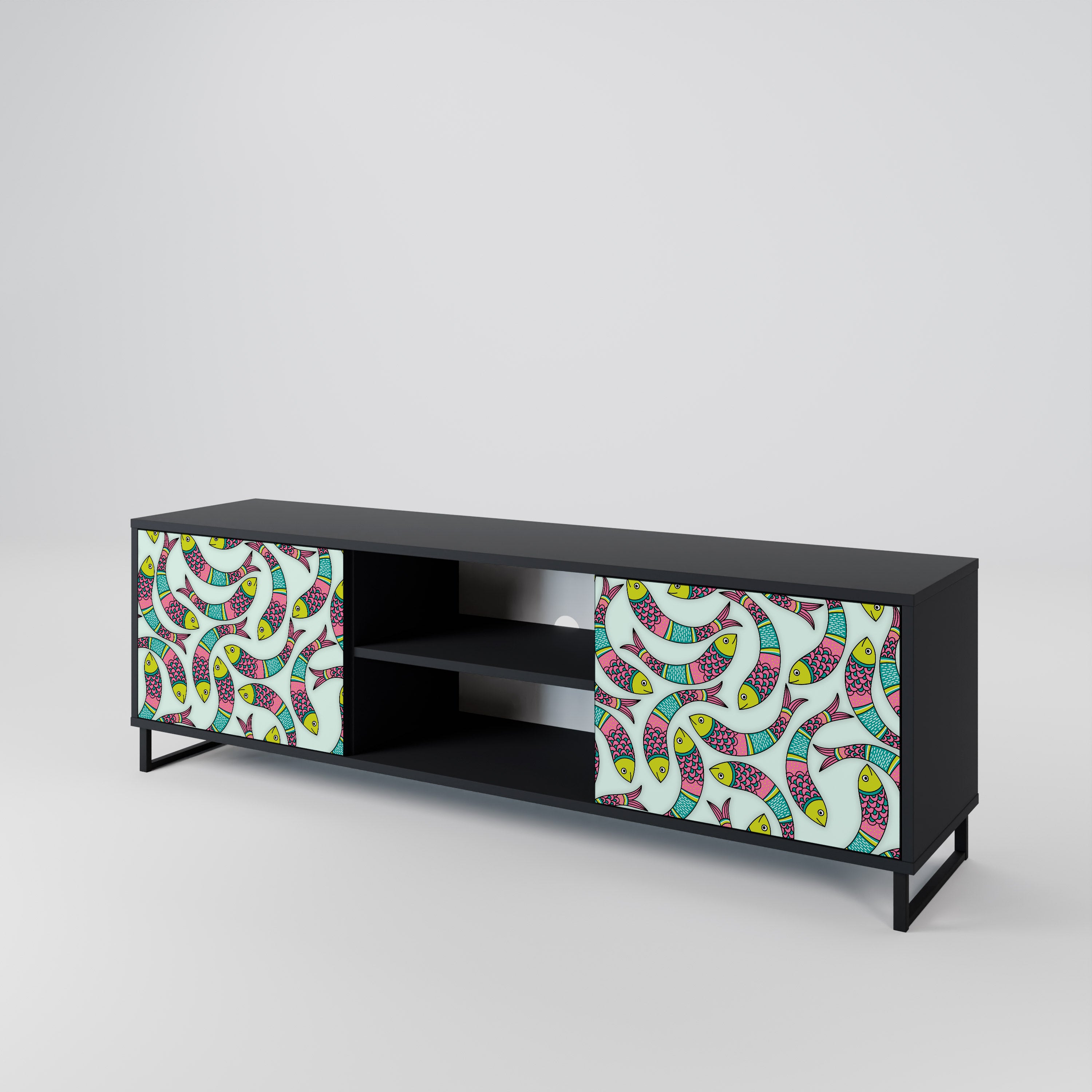 INDIAN FISH 2-Door TV Cabinet