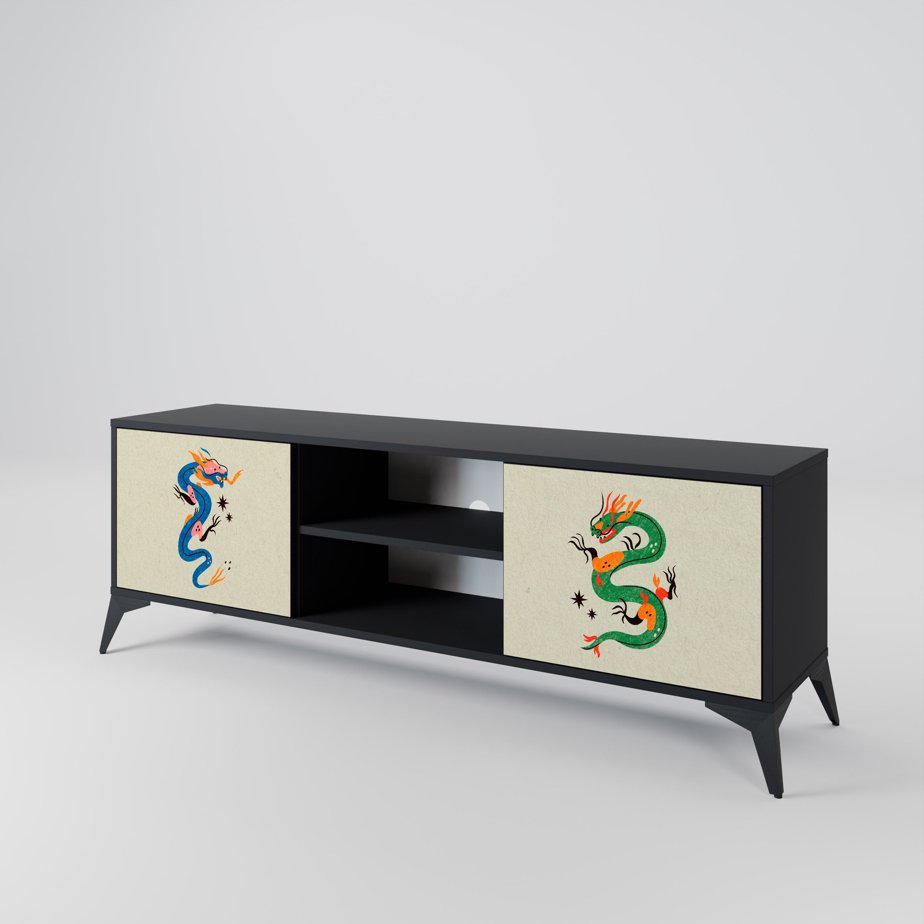 MYTHOLOGICAL CREATURES 2-Door TV Cabinet