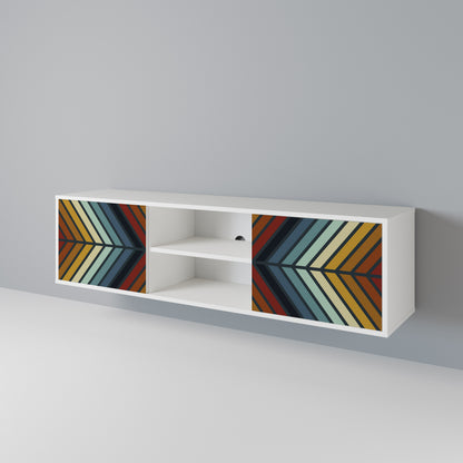 INDIGENOUS ZIGZAG Dvoudveřový TV stolek