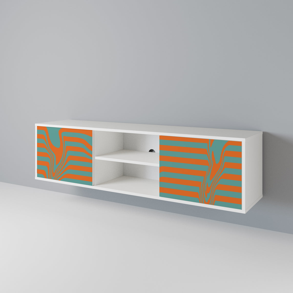 LINE COLLAPSE Dvoudveřový TV stolek