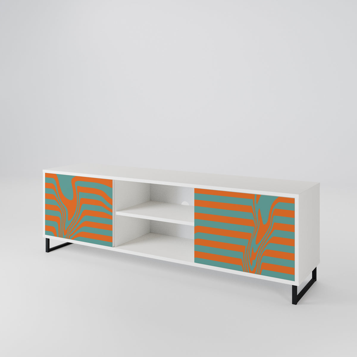 LINE COLLAPSE Dvoudveřový TV stolek