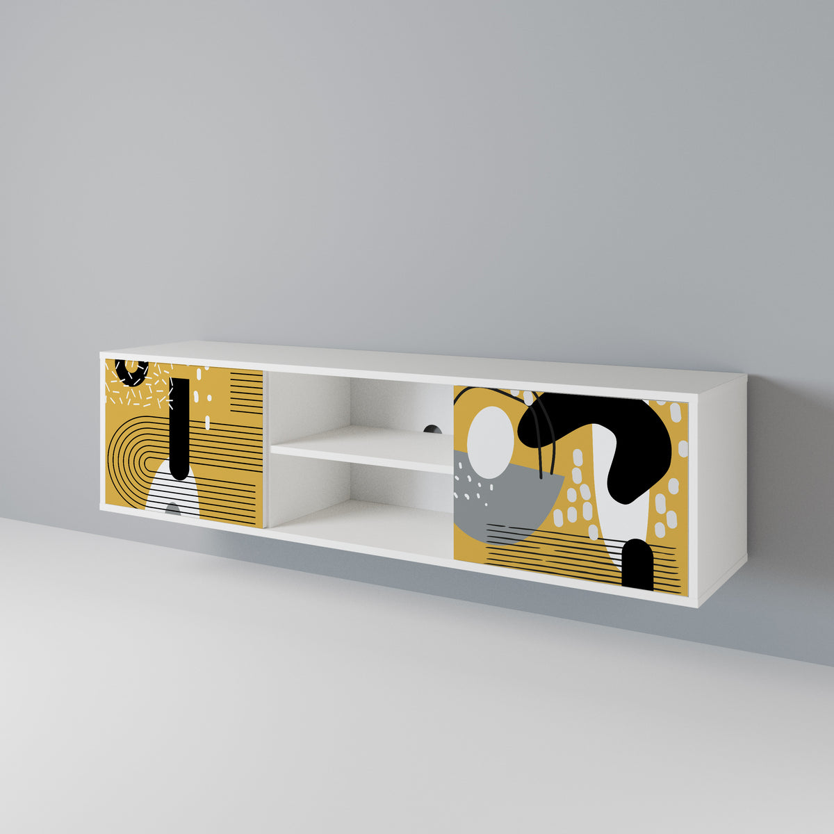 SHAPESHIFT SYMPHONY Dvoudveřový TV stolek