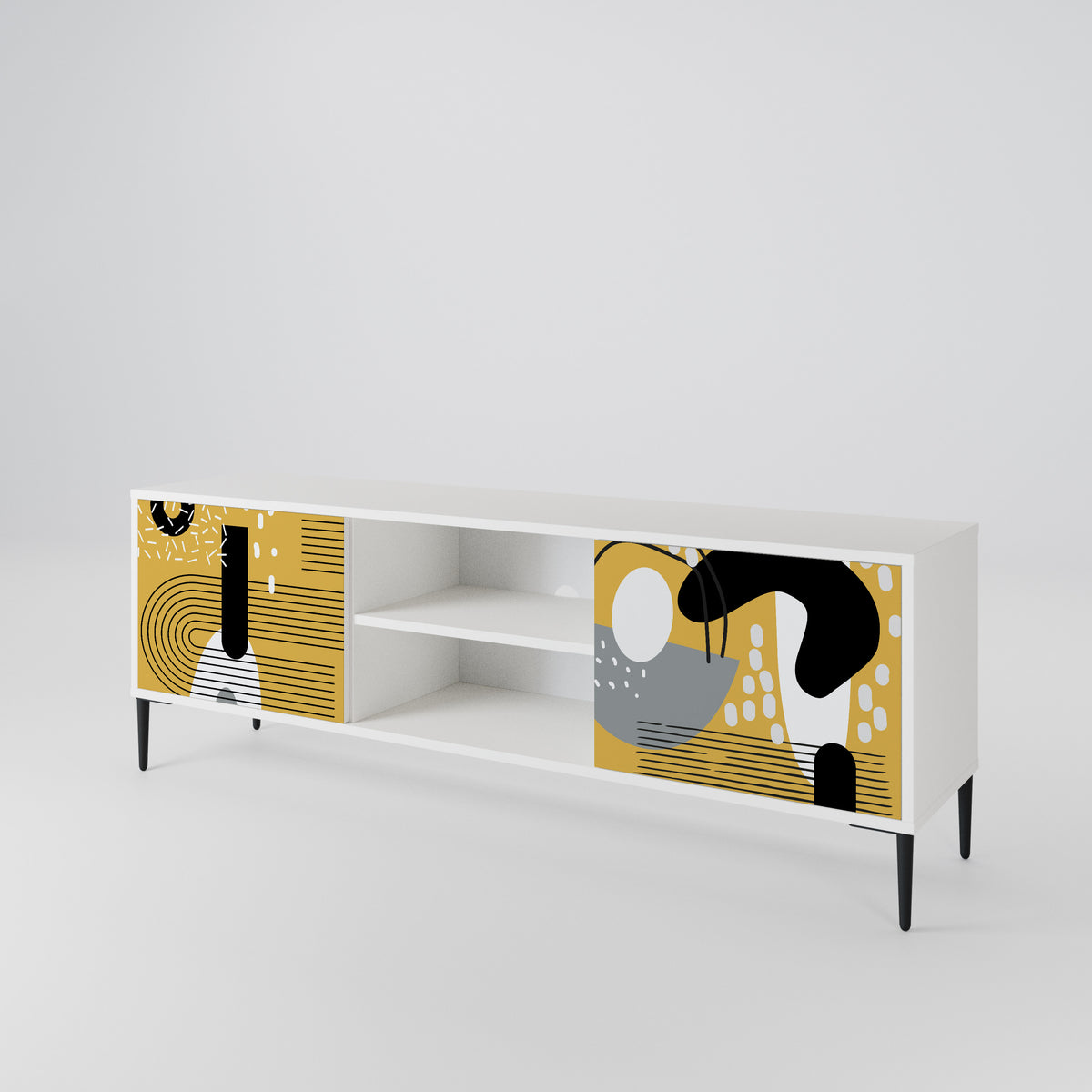 SHAPESHIFT SYMPHONY Dvoudveřový TV stolek